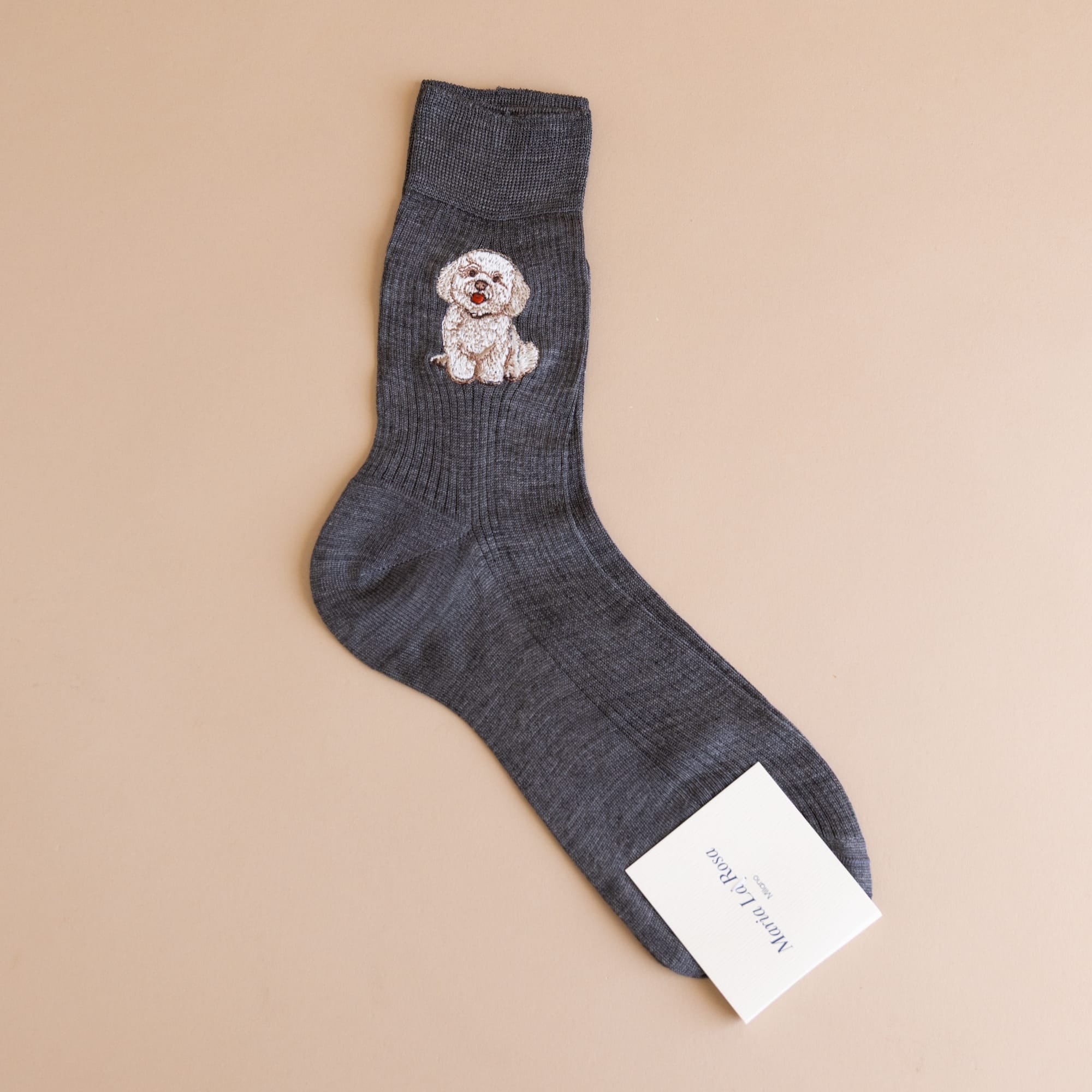 Maria La Rosa Socks Toy Dog / Grey Melange Maria La Rosa Doggy Socks