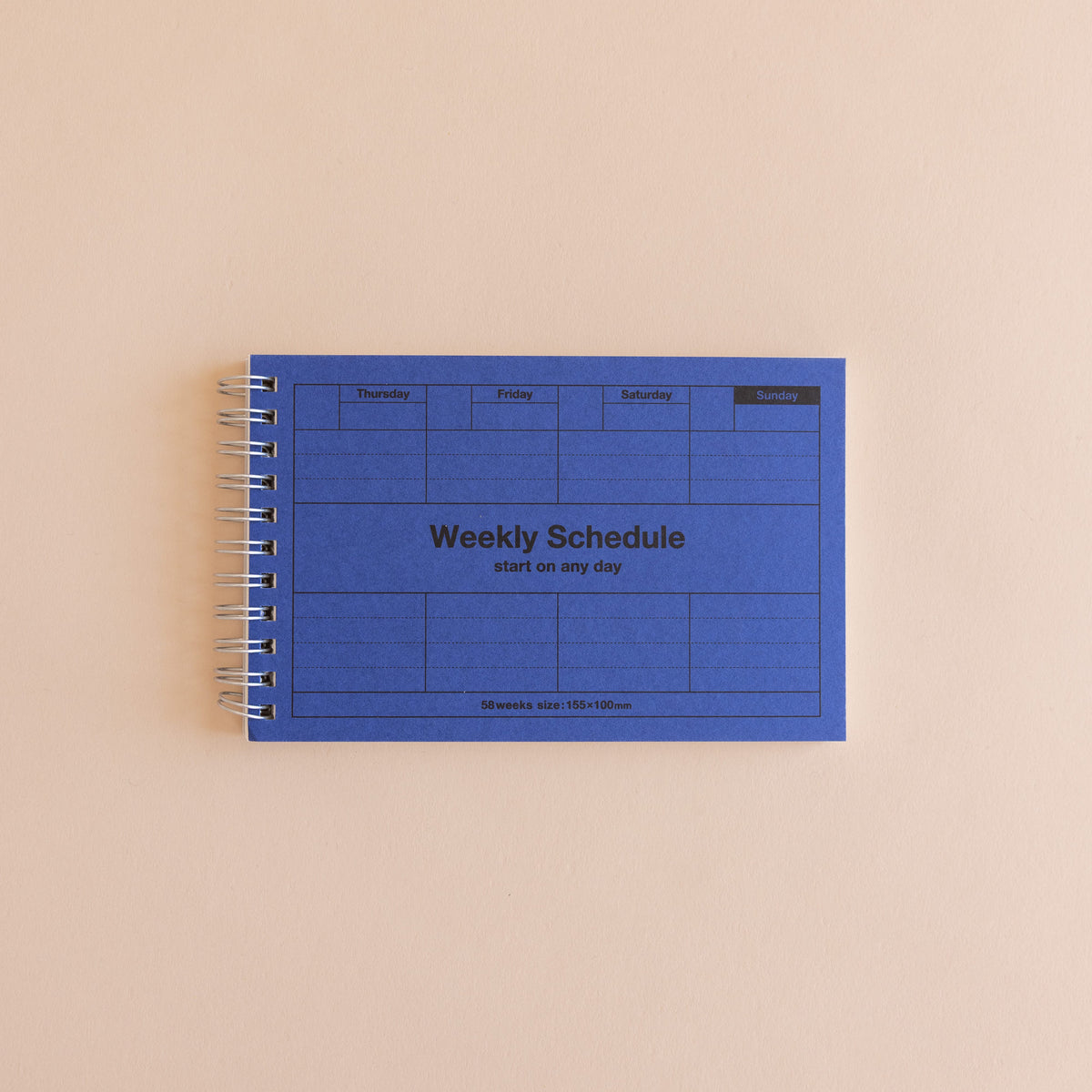 MARK'S Inc. Stationery + Notebooks Blue Weekly Schedule