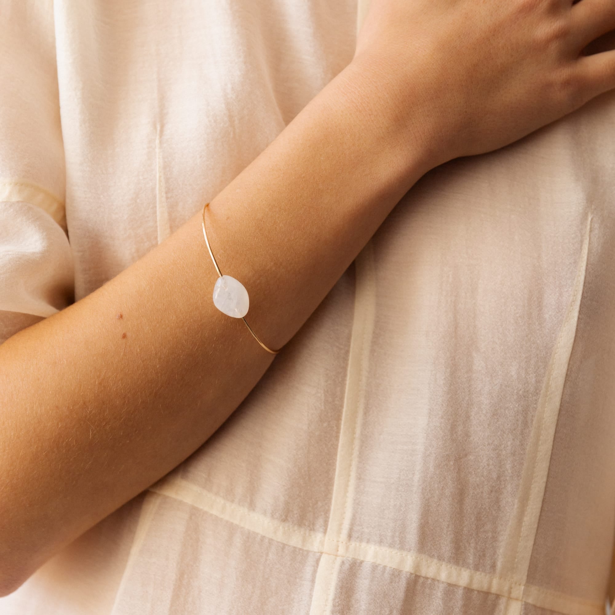 Mary MacGill Bracelets Stone Cuff Bracelet by Mary MacGill