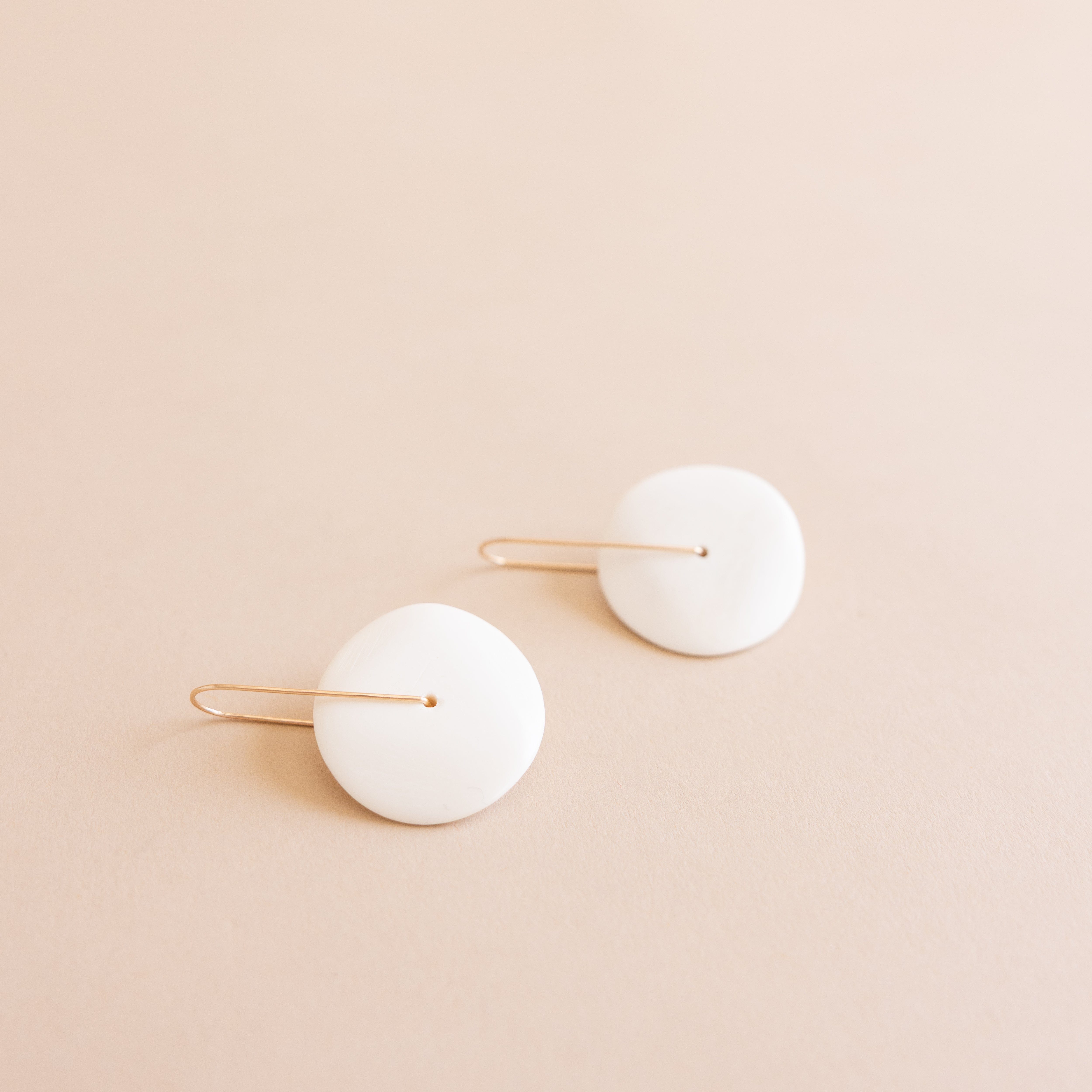 Mary MacGill Earrings Carved Horn Earrings by Mary MacGill