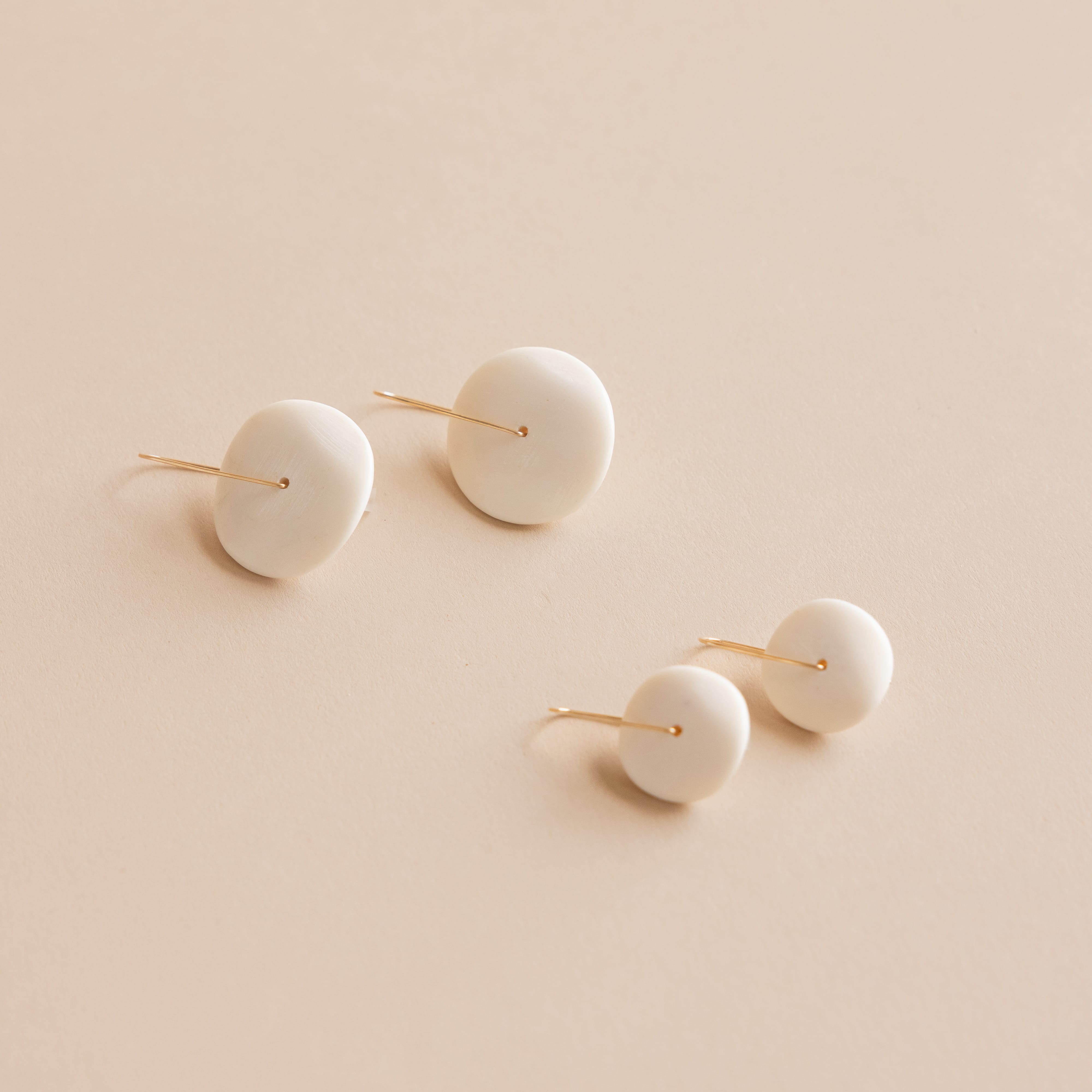 Mary MacGill Earrings Carved Horn Earrings by Mary MacGill