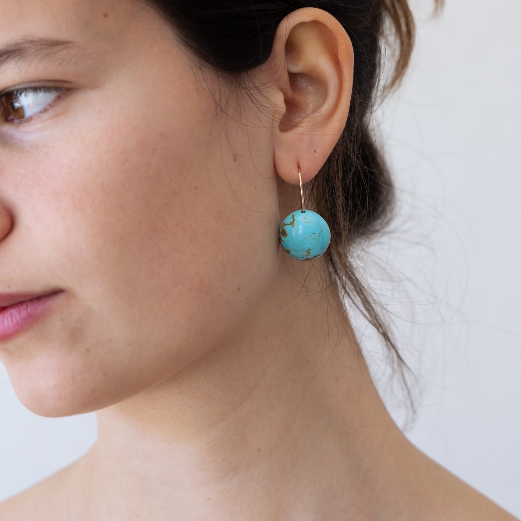 Mary MacGill Earrings Turquoise Drop Earrings by Mary MacGill