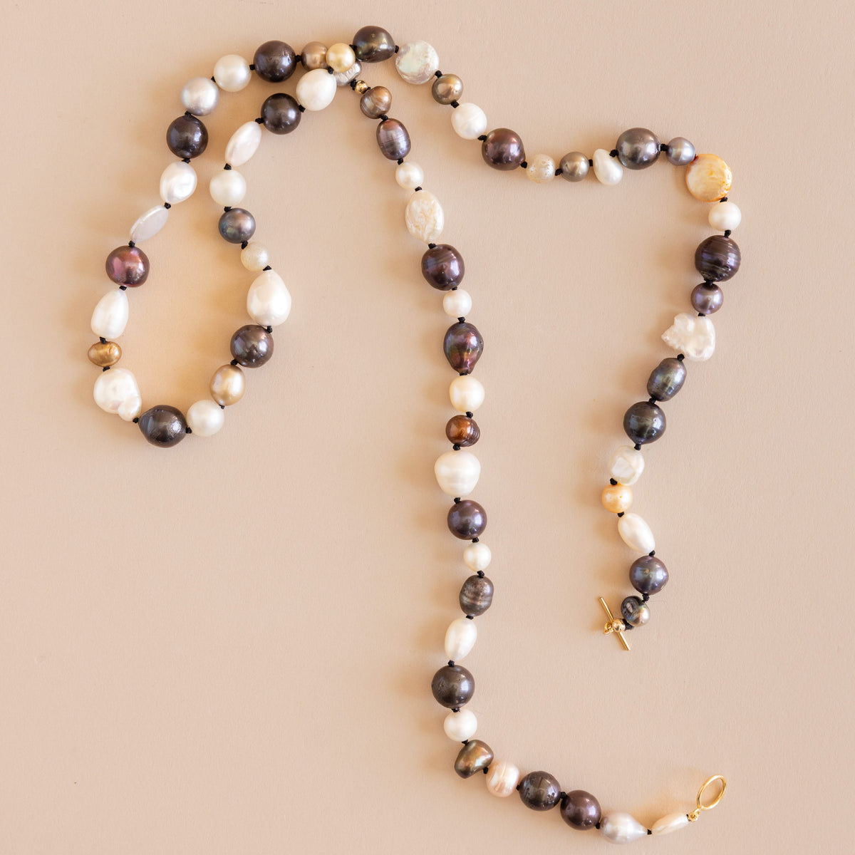 Matthew Ready Necklaces Large Beaded Mixed Cultured Pearl Necklace