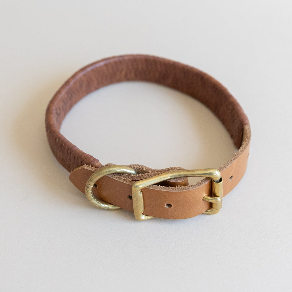 Braided Leather Dog Collar