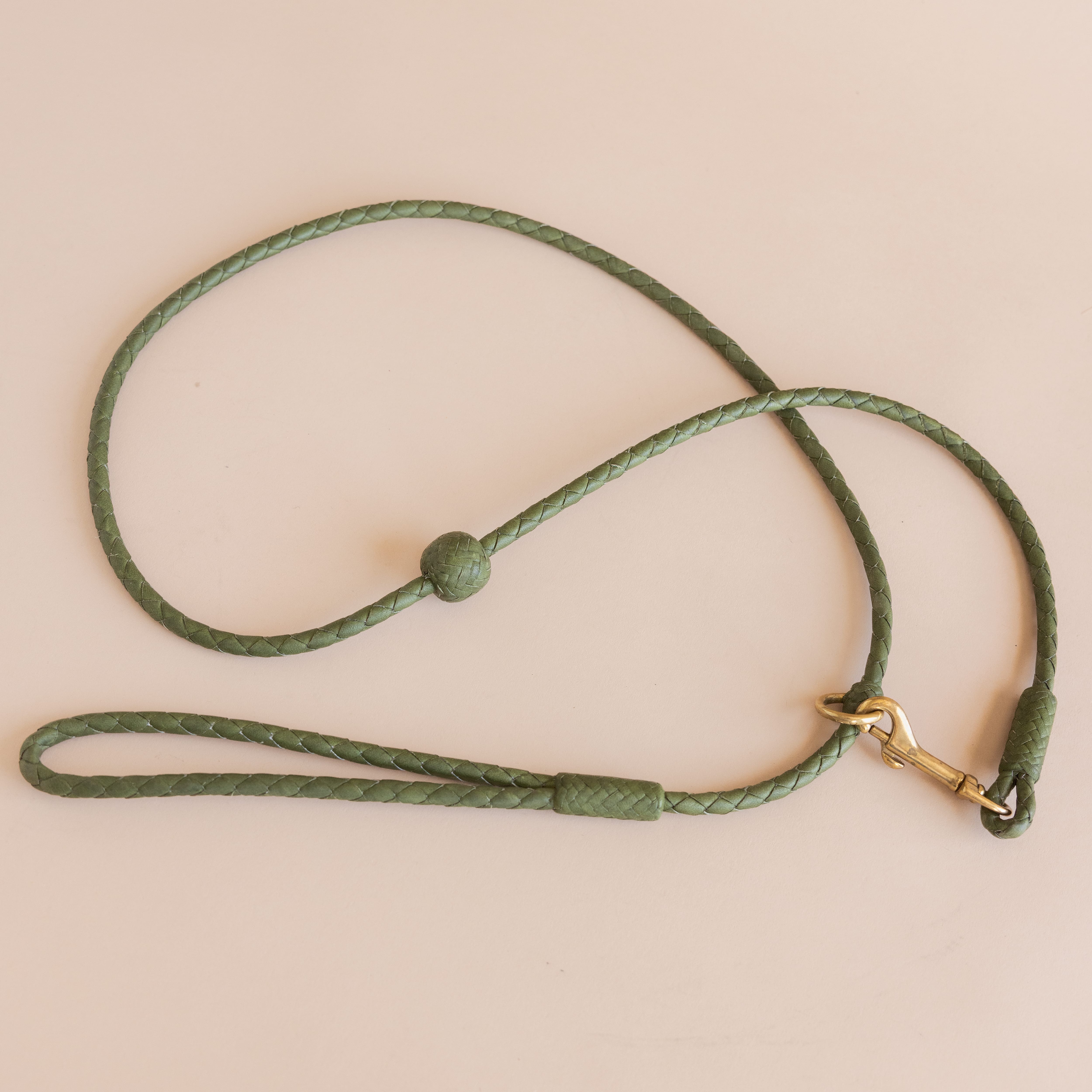 Matthew Ready pet accessories Leather & Brass Dog Leash