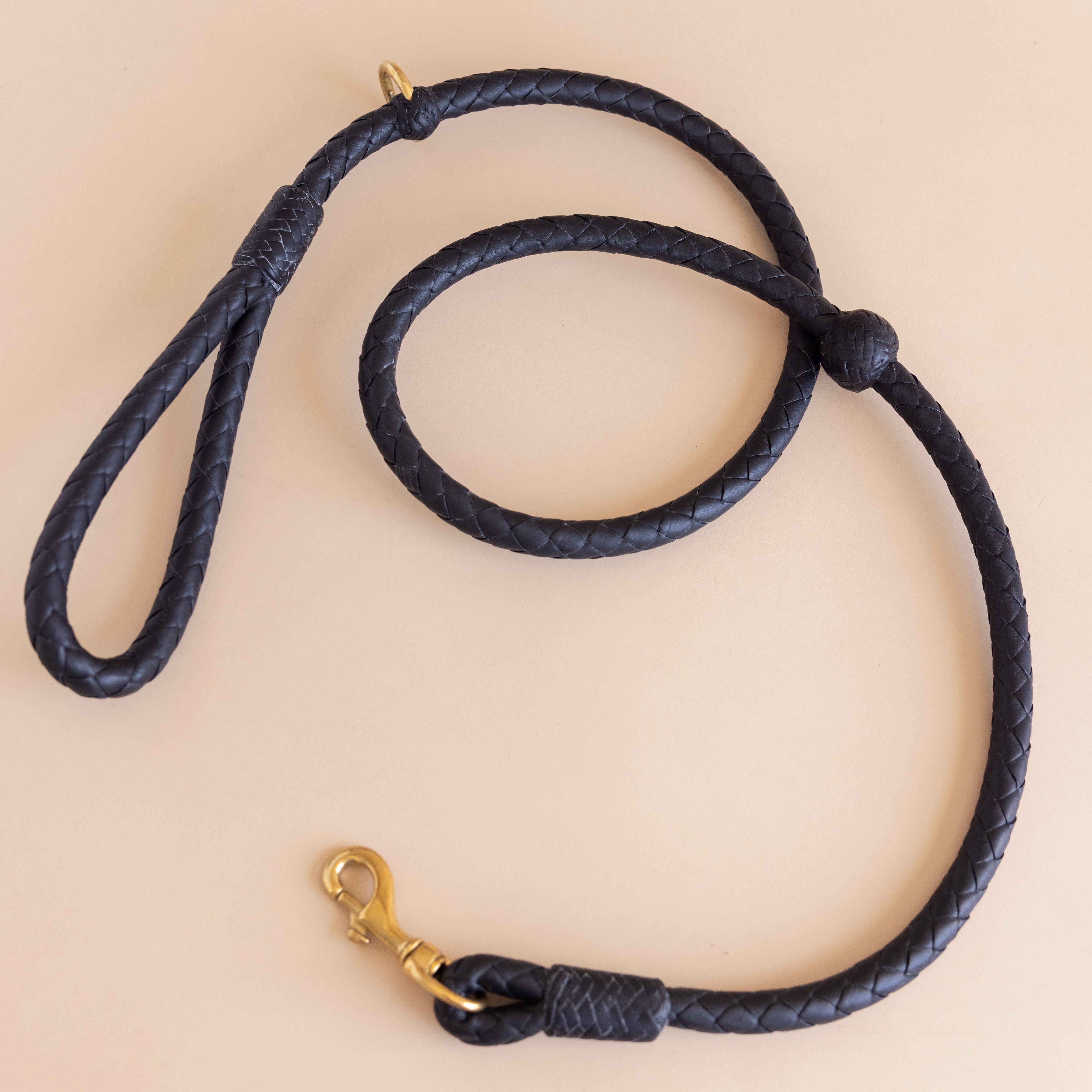 Matthew Ready pet accessories Leather & Brass Dog Leash