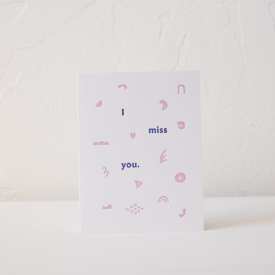 Meshwork Press Greeting Cards I Miss You Card