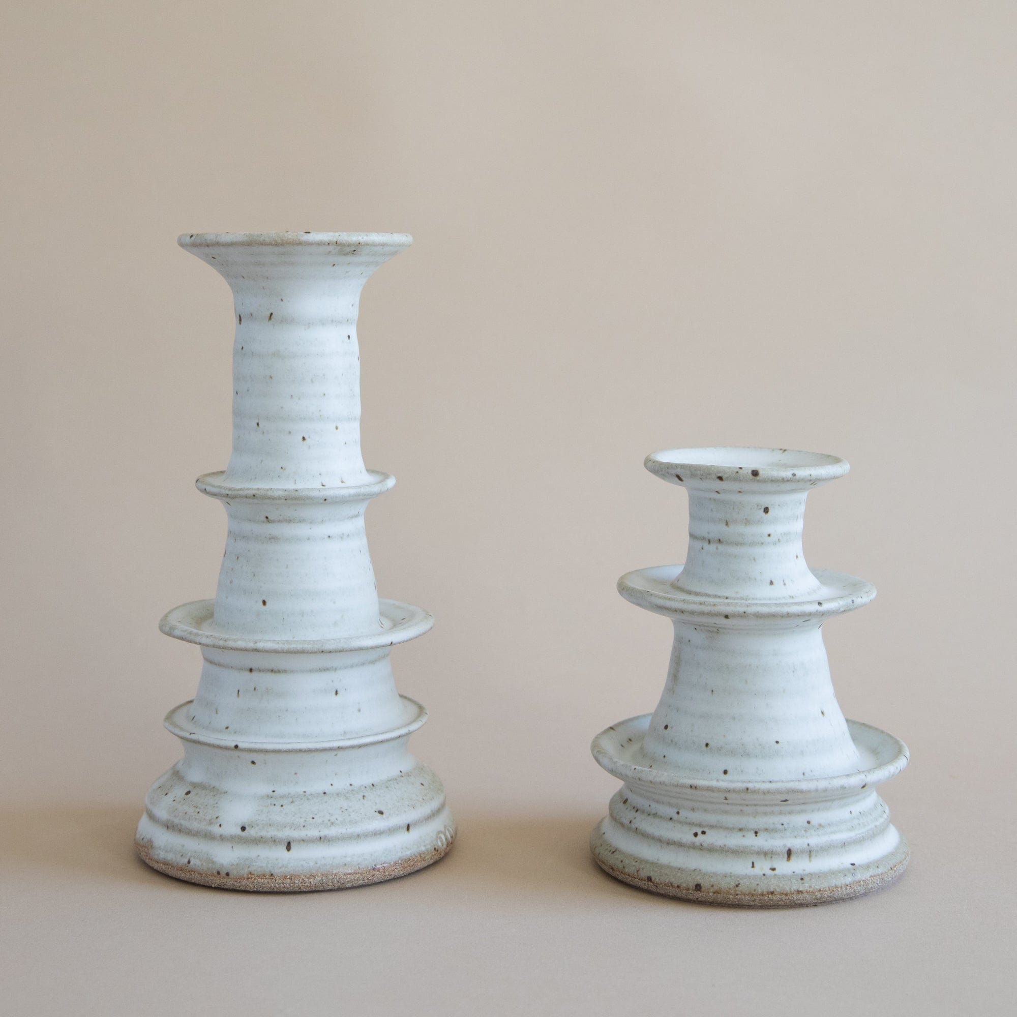 MH Ceramics Candle Holders Temple Candlesticks