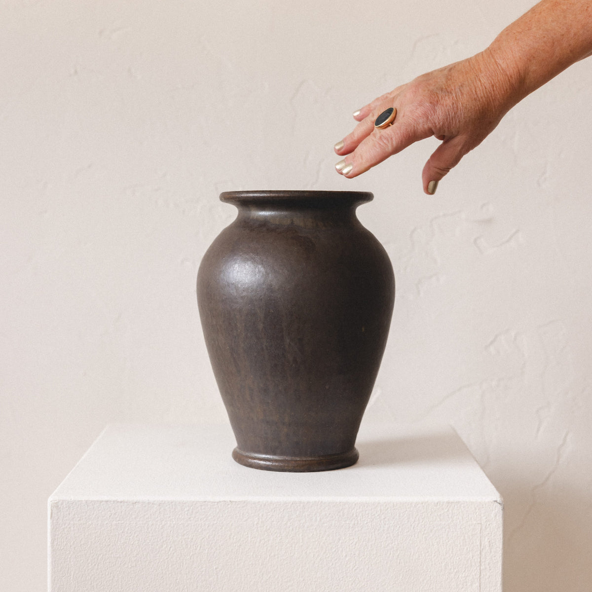MH Ceramics Statement Piece Slate Bordeaux Vase