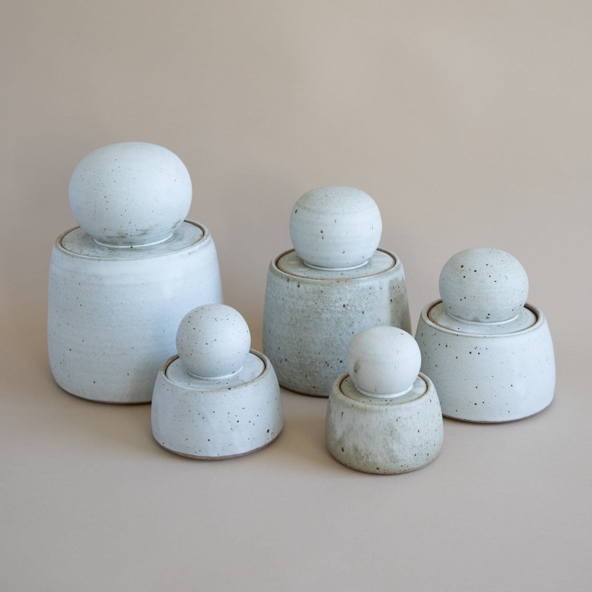 MH Ceramics Trays + Catchalls Stash Jars in Alabaster