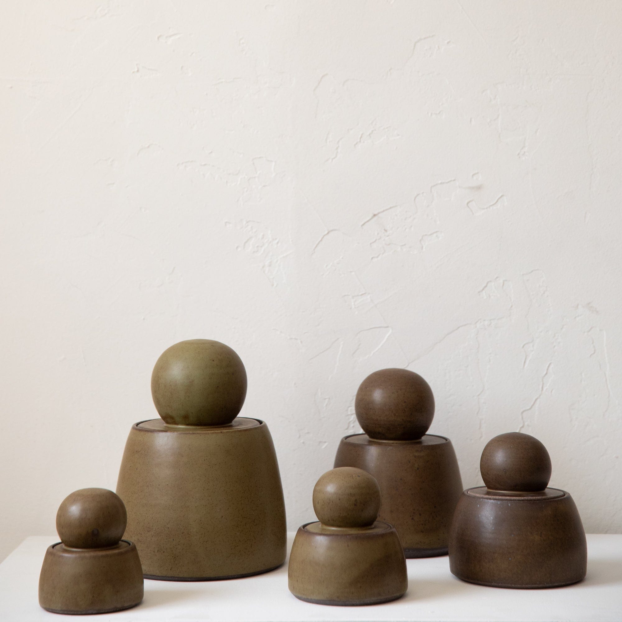 MH Ceramics Trays + Catchalls Stash Jars in Olive