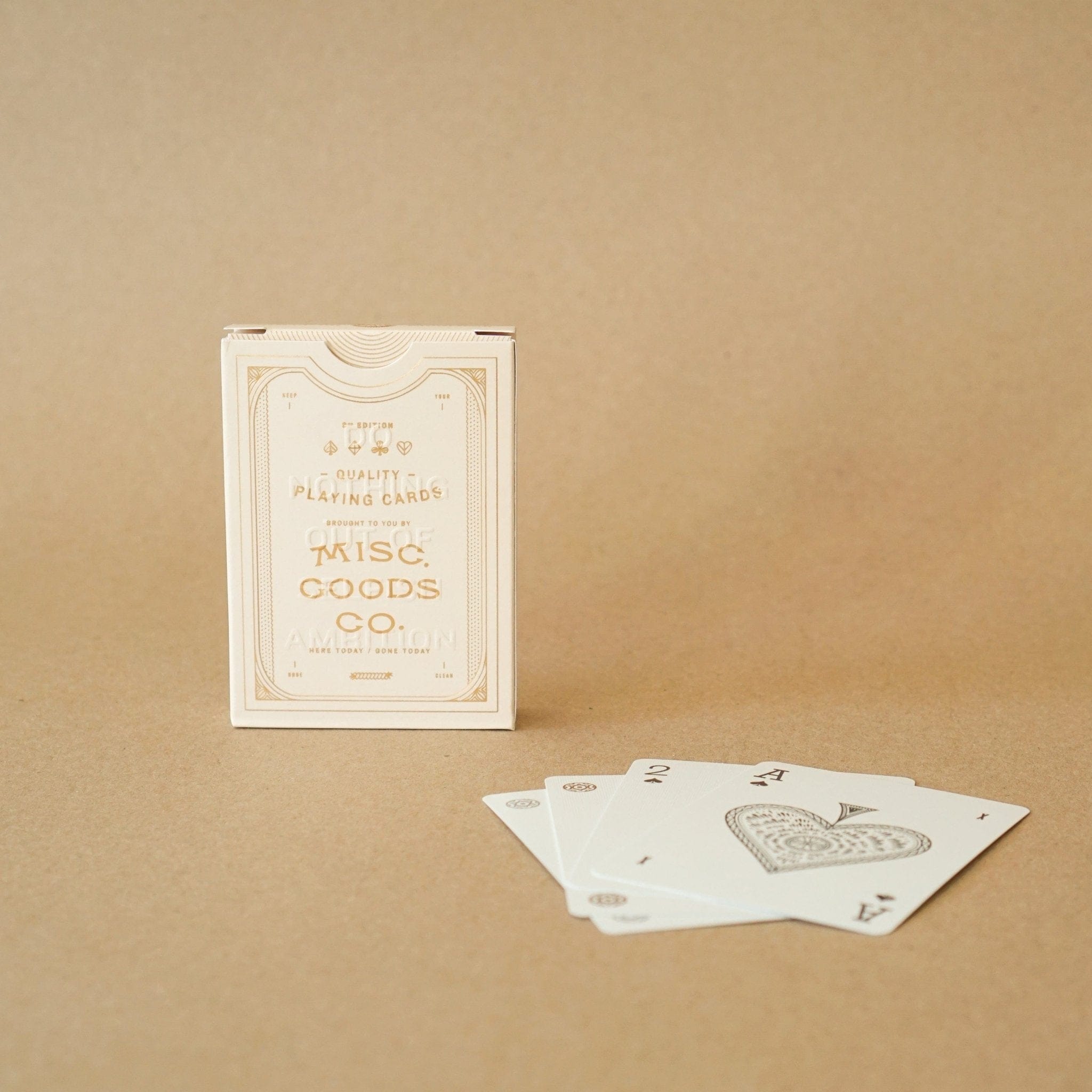 Misc Goods Co. Games Ivory Playing Cards