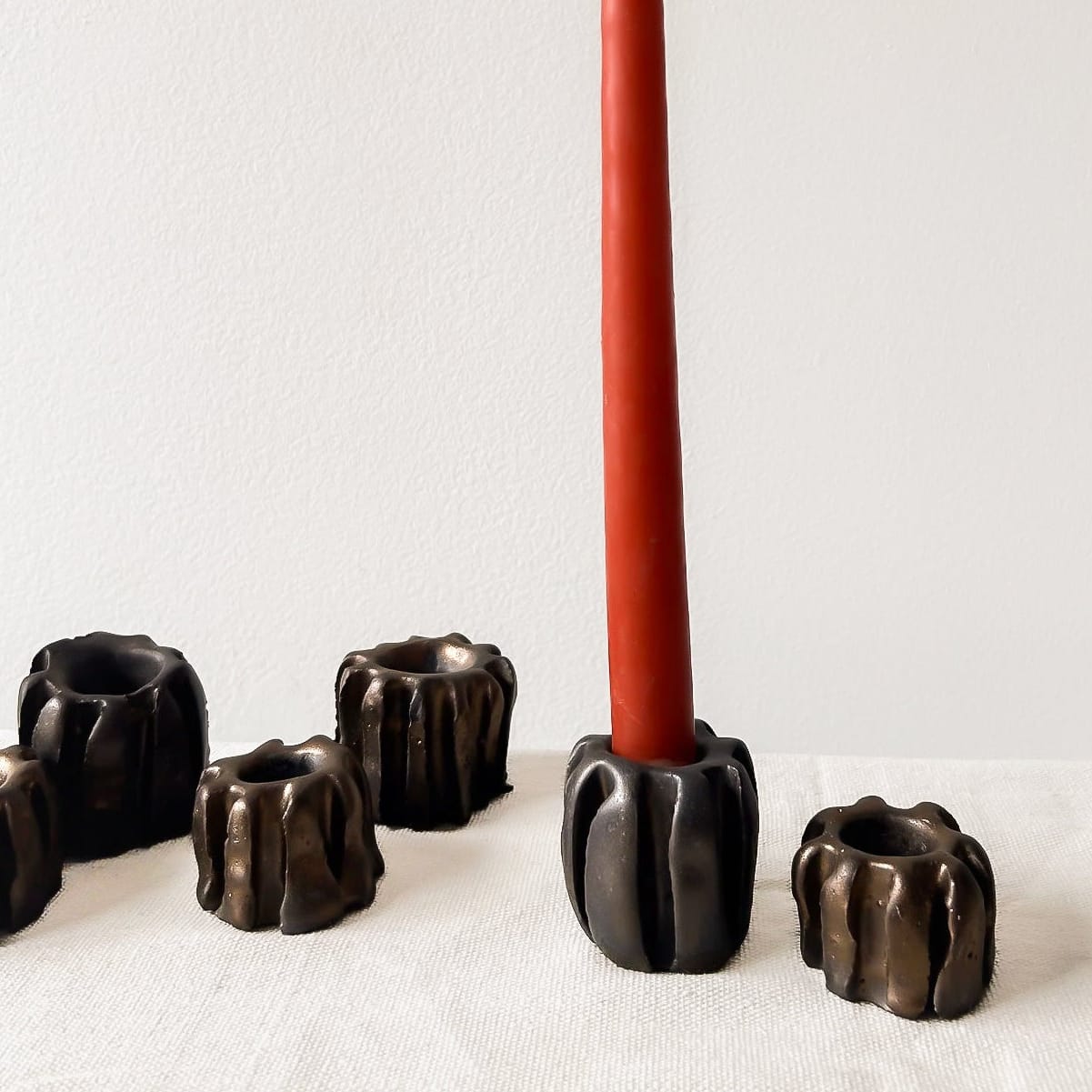 Mondays Candle Holders Ribbed Candleholder