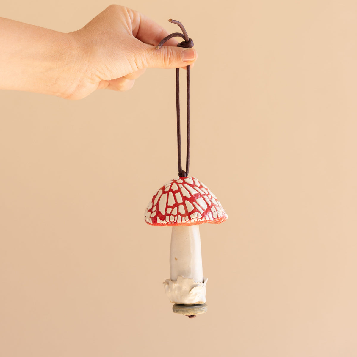 Mondays Seasonal Ceramic Mushroom Ornament