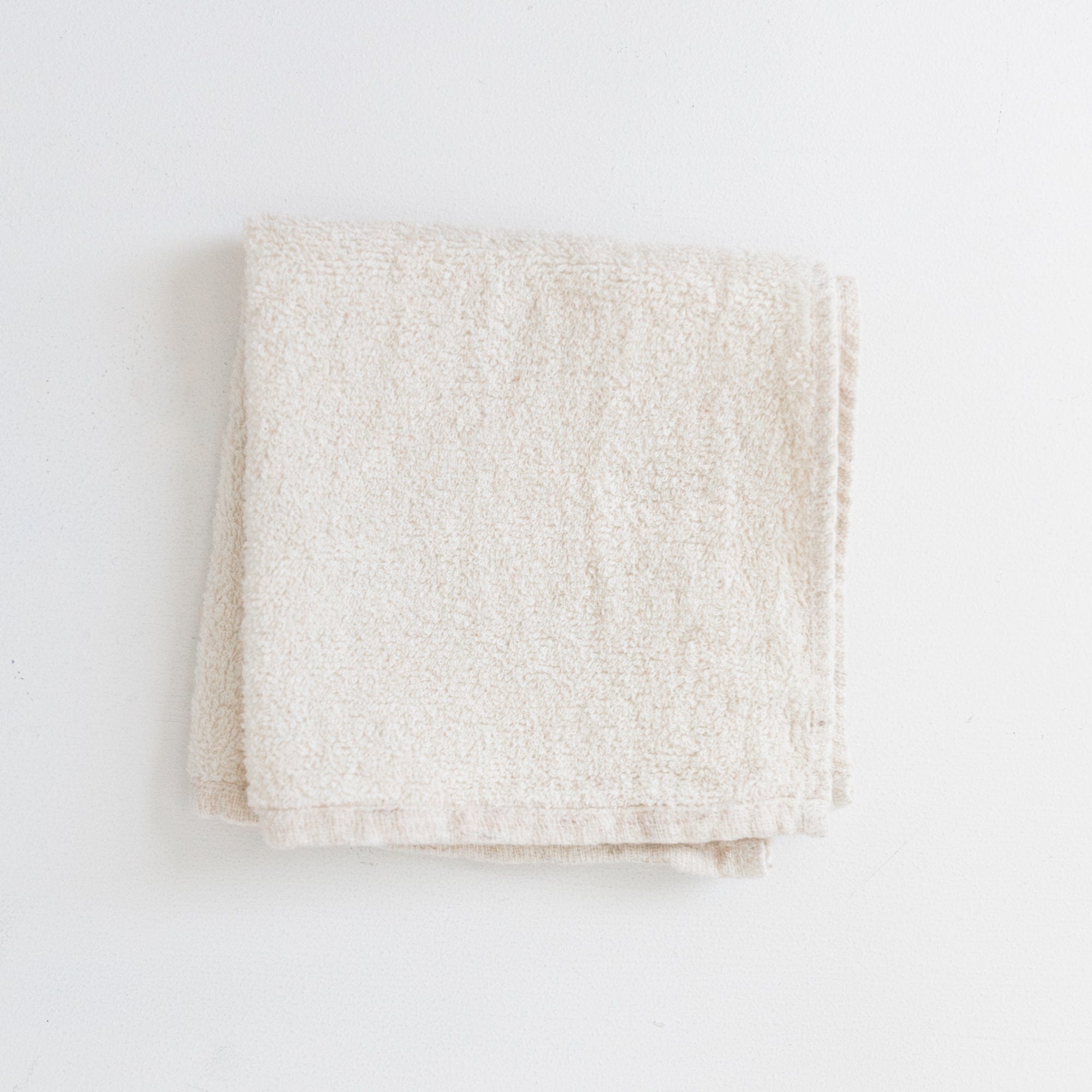 Morihata Bath Towels Washcloth 12.5" L x 12.5" W / Almond Double-Sided Towels