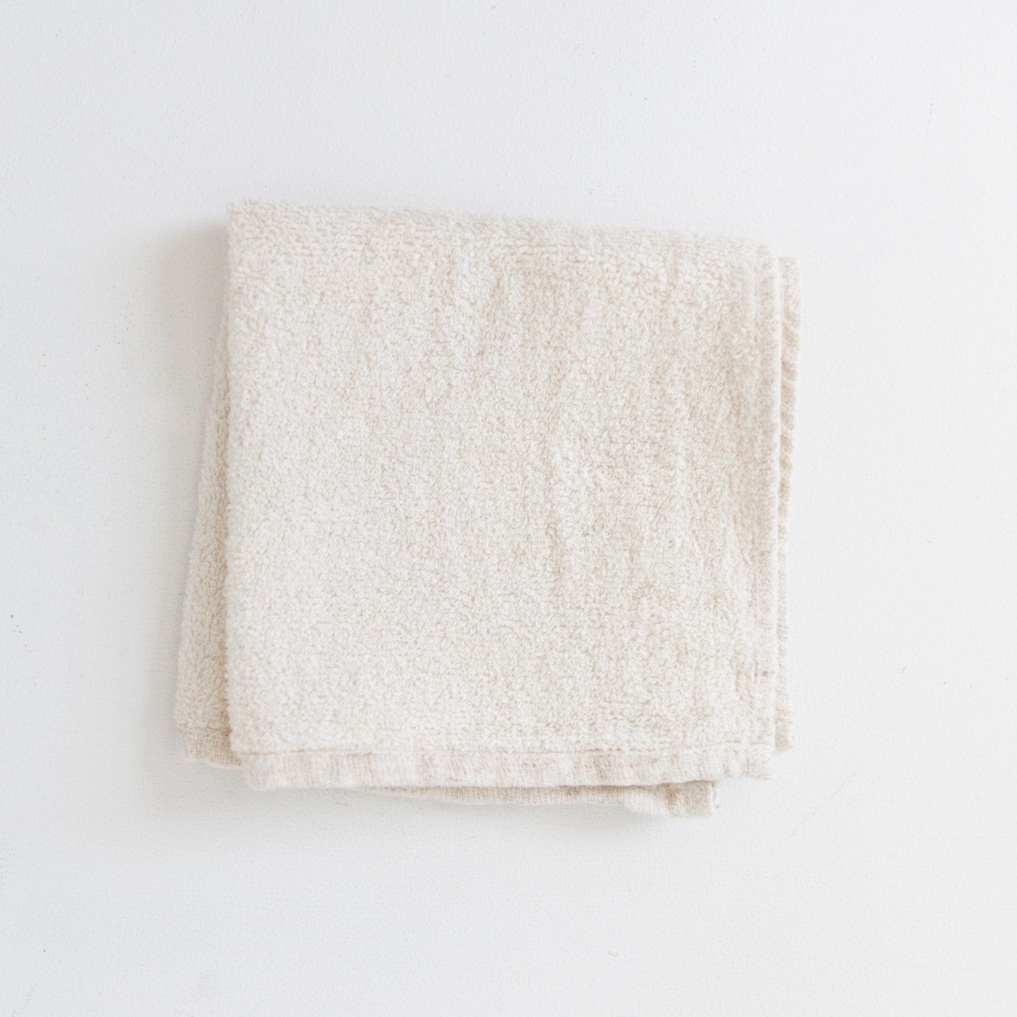 Morihata Bath Towels Washcloth 12.5" L x 12.5" W Double-Sided Towels in Almond