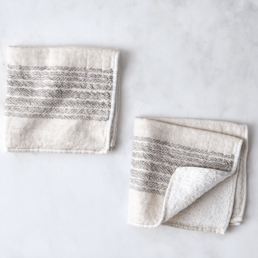 Morihata Bath Towels Washcloth Double-Sided Towels Striped