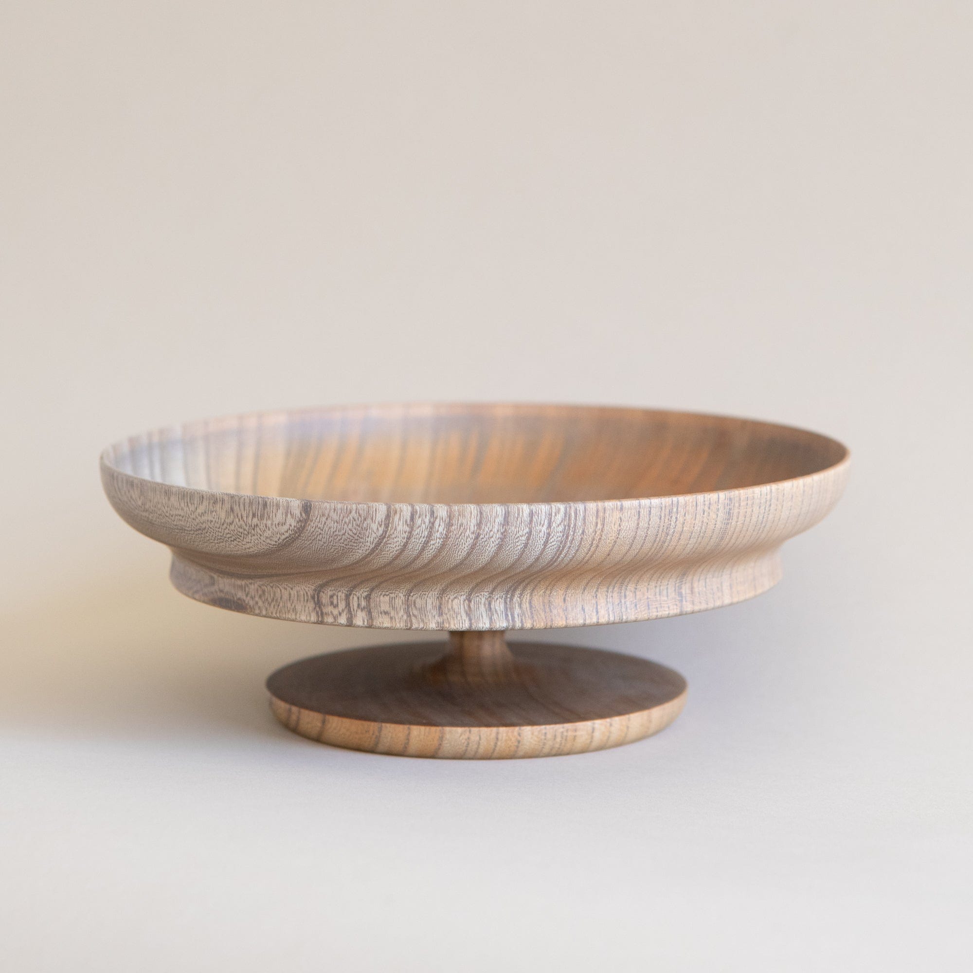 Morihata Trays + Catchalls Large Sinafu Pedestal Bowl in Smoky Grey