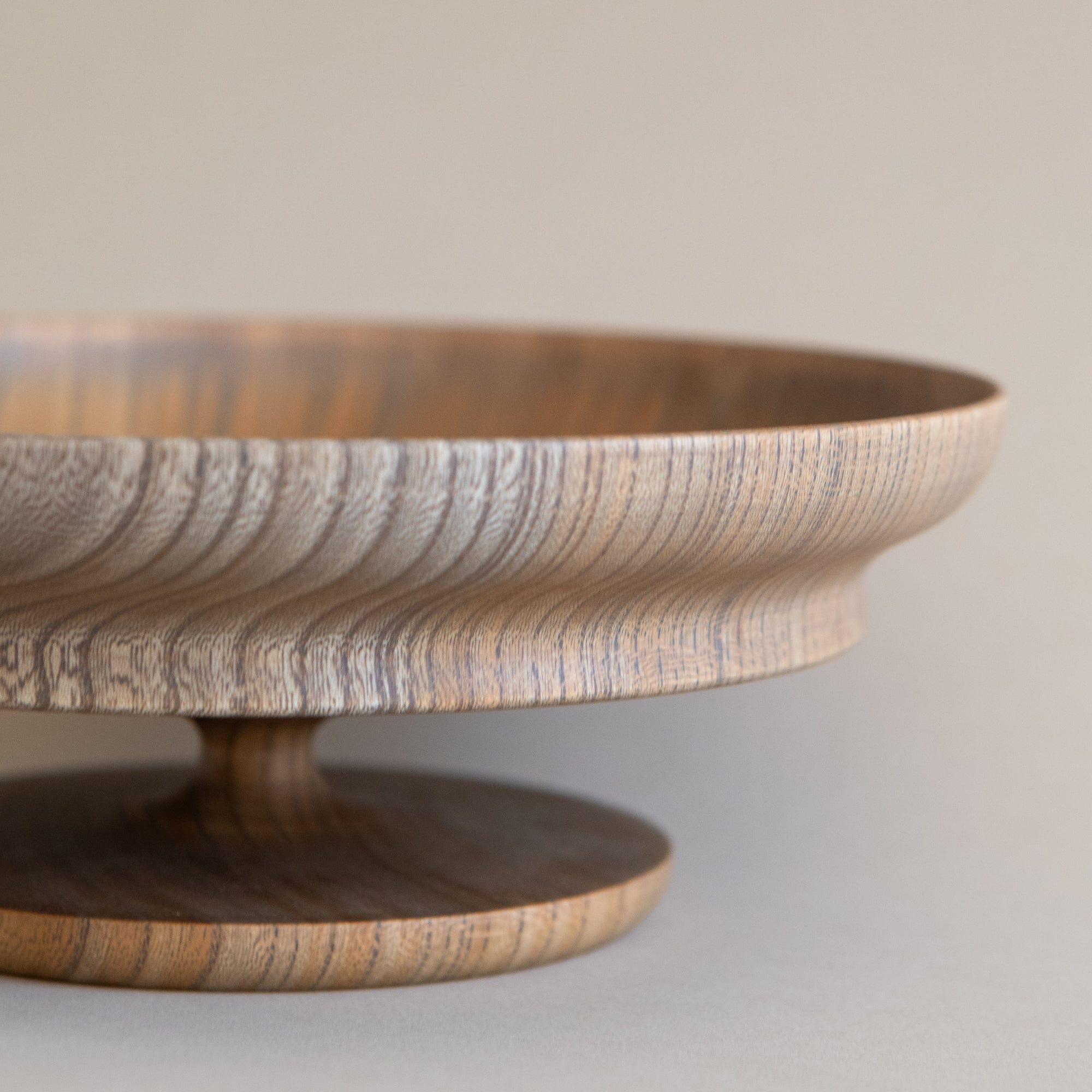 Morihata Trays + Catchalls Sinafu Pedestal Bowl in Smoky Grey