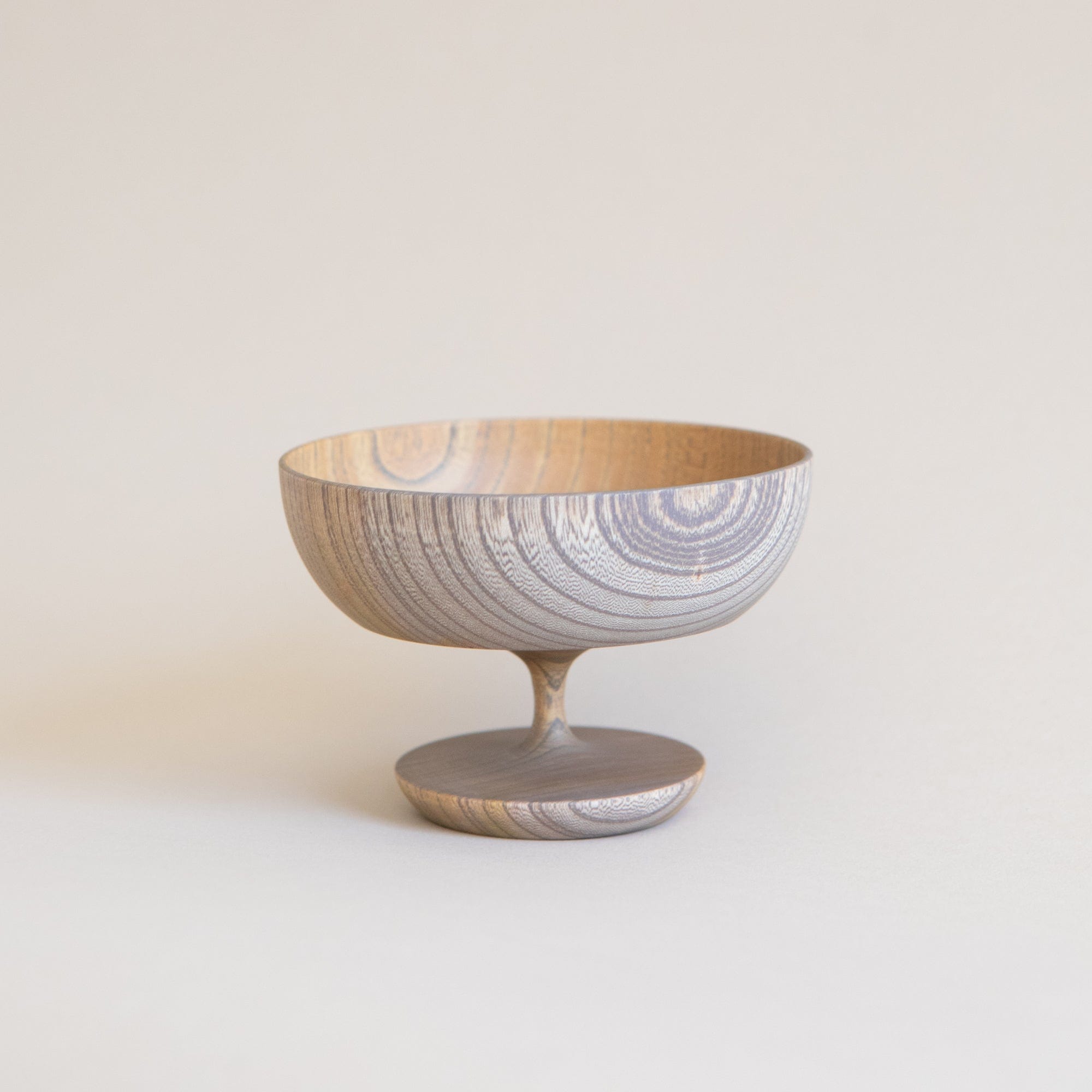 Morihata Trays + Catchalls Small Sinafu Pedestal Bowl in Smoky Grey