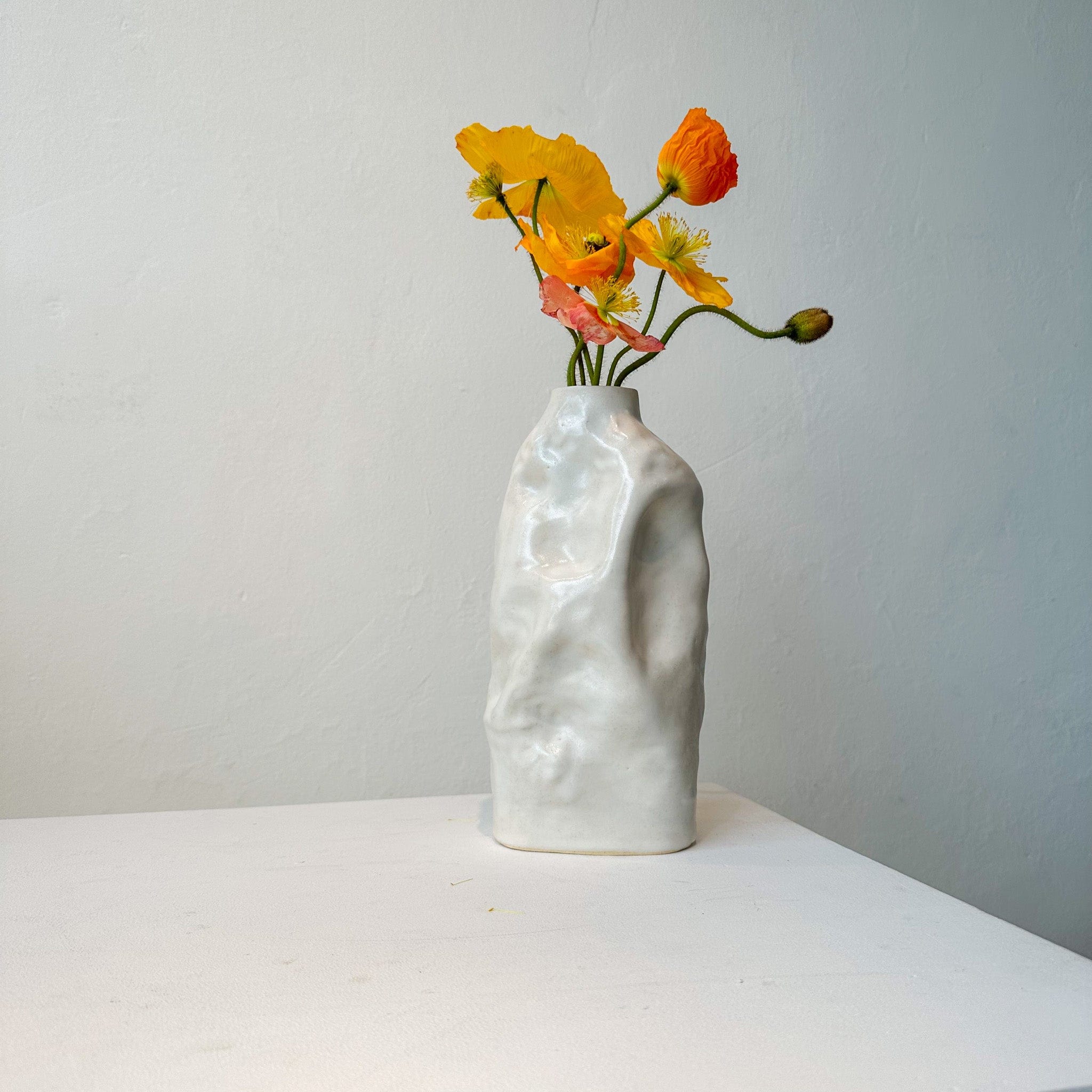 Nedda Atassi Statement Textured Crinkle Vase