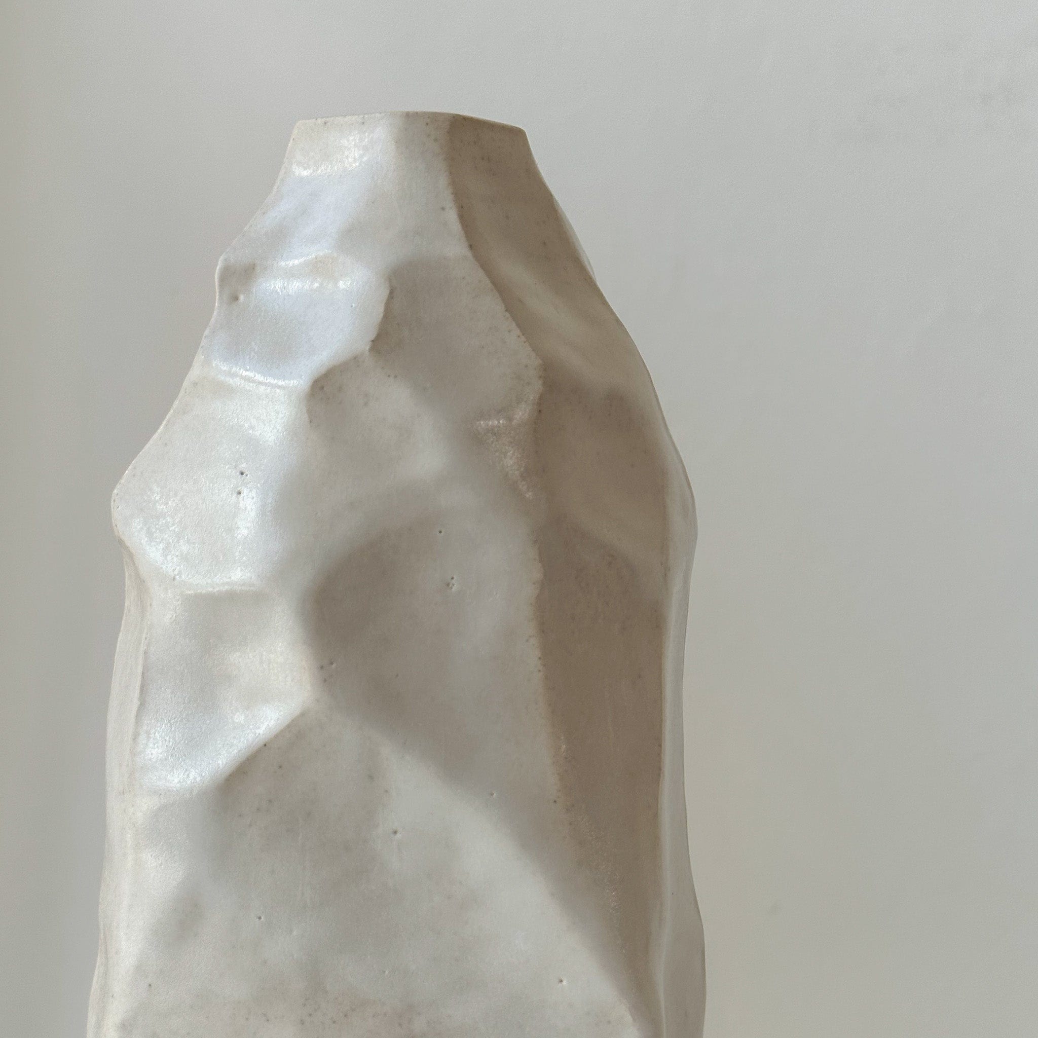 Nedda Atassi Statement Textured Rock Vase