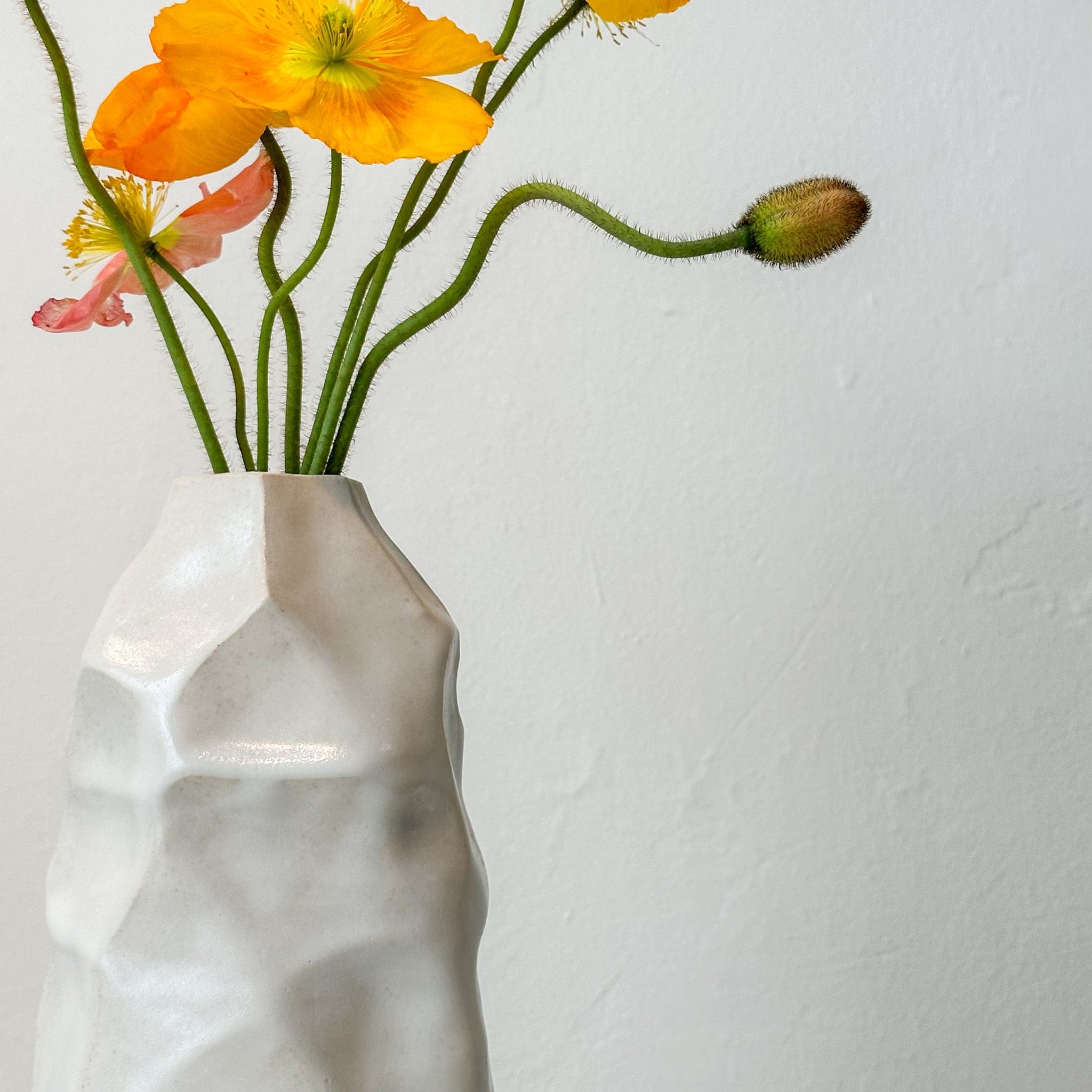 Nedda Atassi Statement Textured Rock Vase