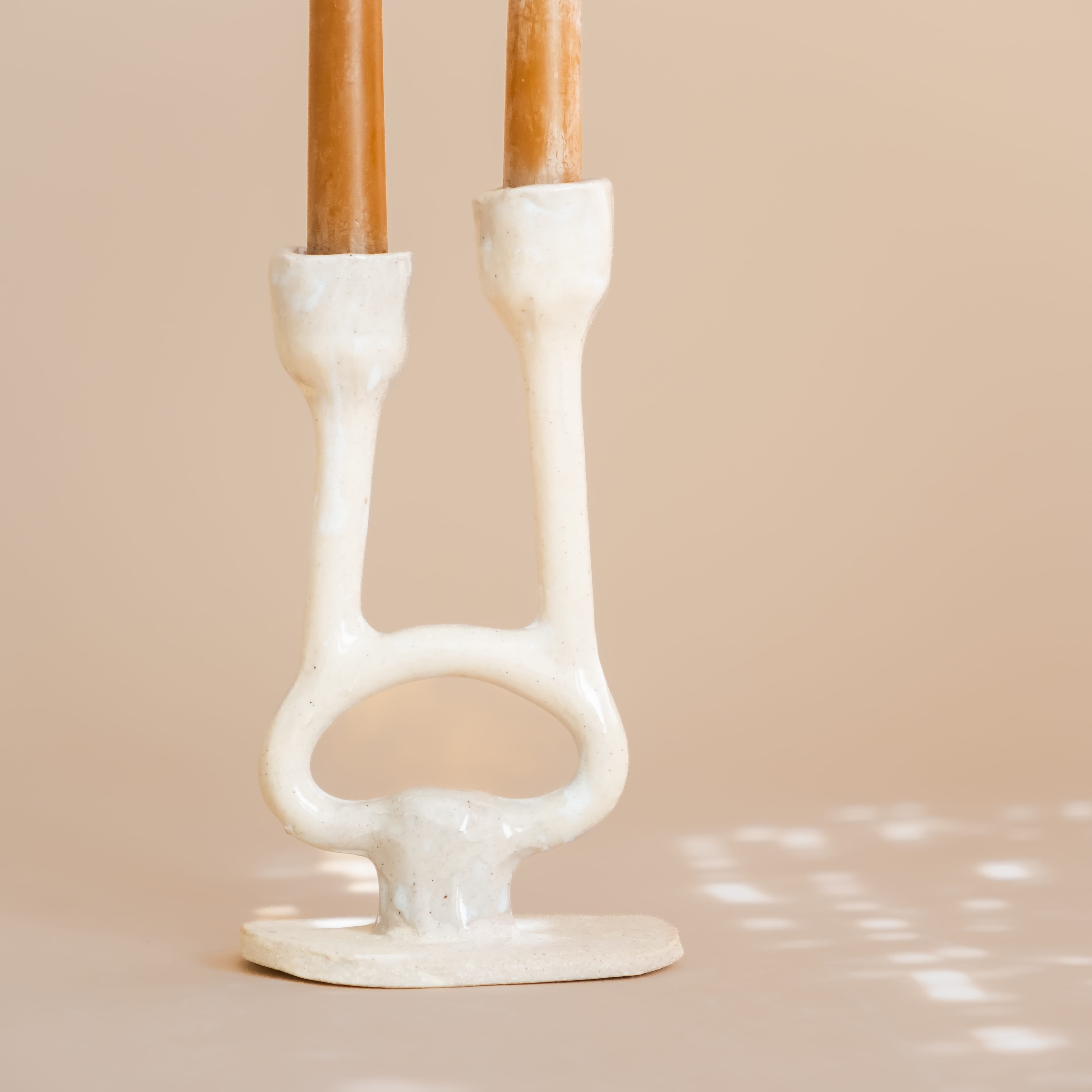 Nina Luna Studio Candle Holders Ceramic Candelabra
