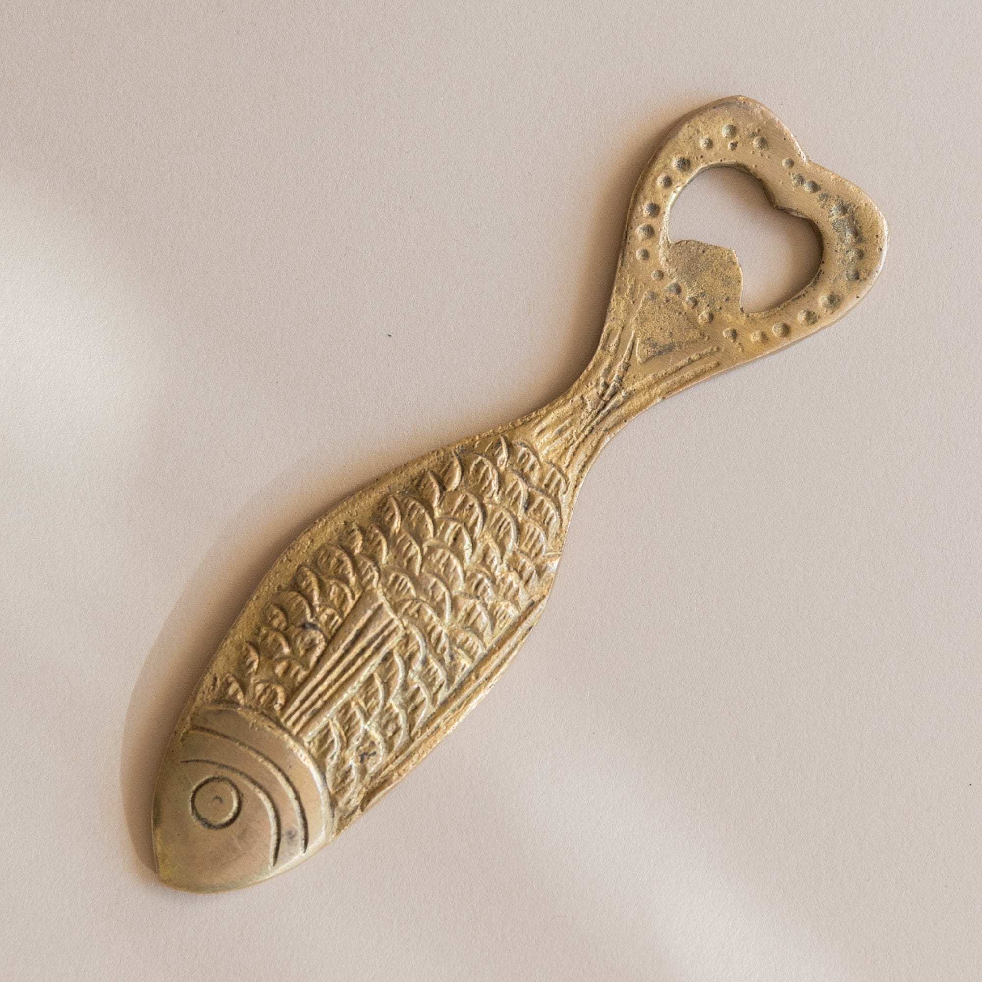 Ok-International Barware Brass Fish Bottle Opener