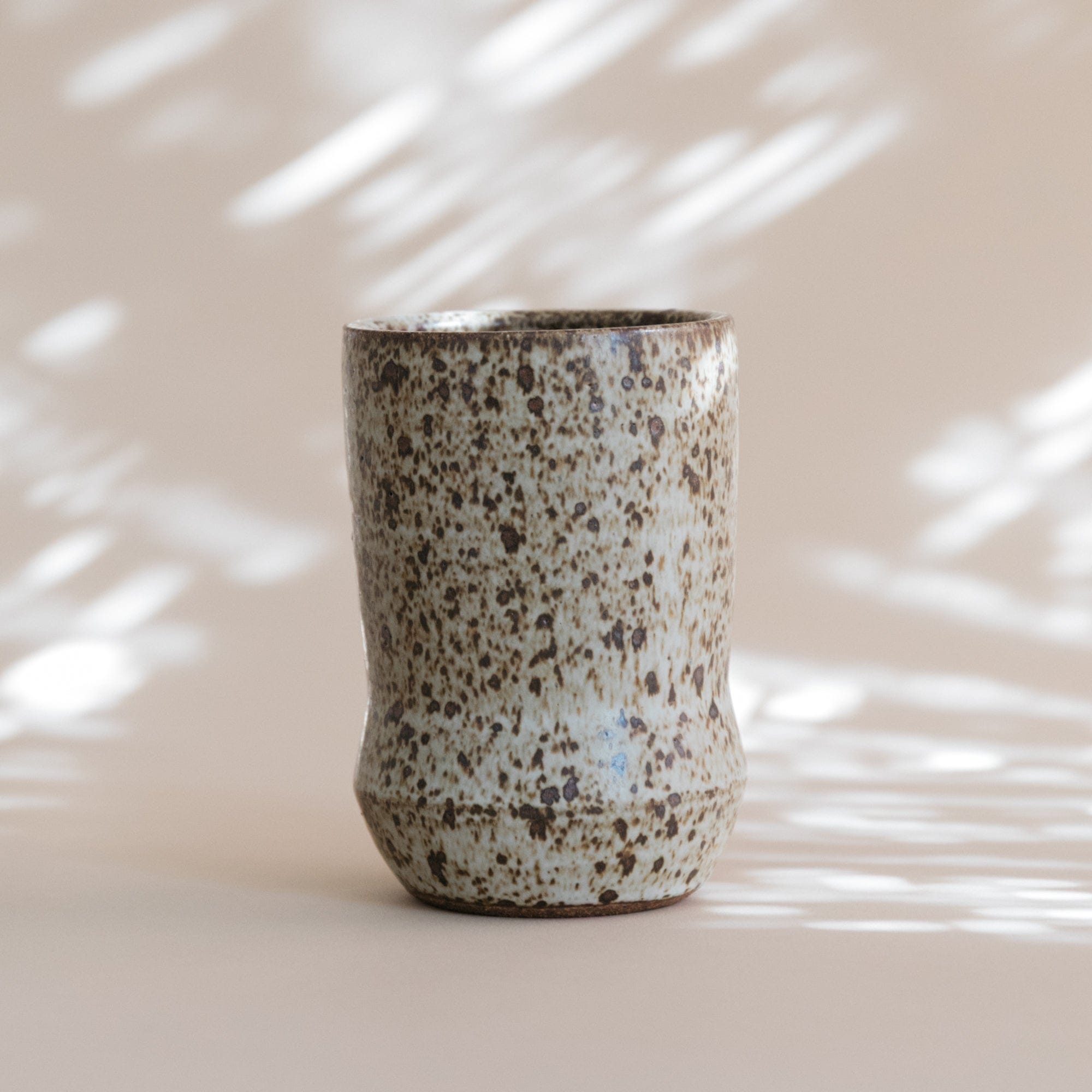 Olivia Snow Drinkware Base Angle Speckled Ceramic Tumbler
