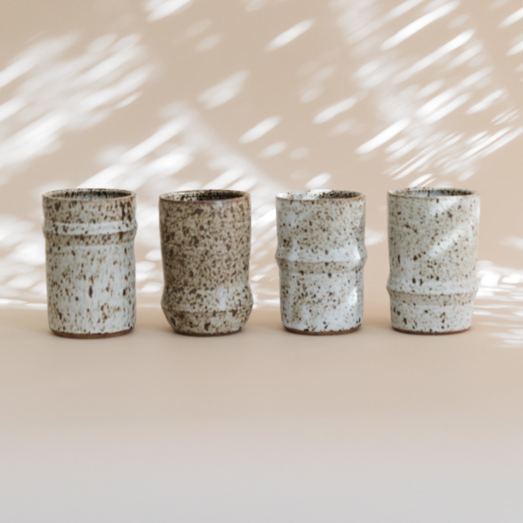 Olivia Snow Drinkware Speckled Ceramic Tumbler