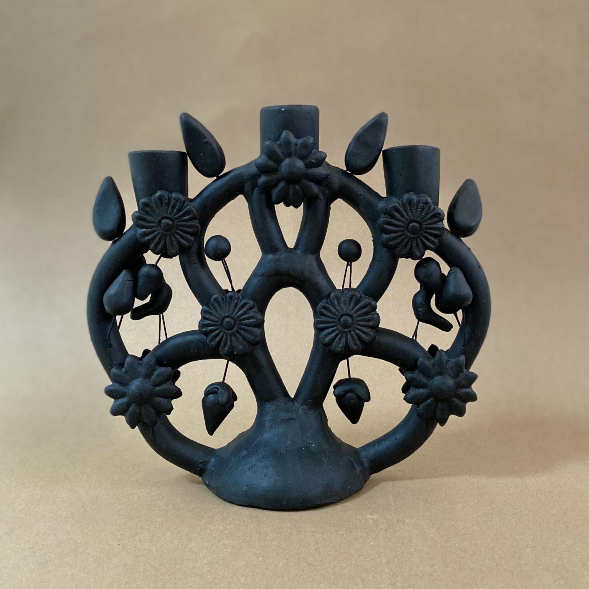 ONORA Candle Holders Negro Tree of Life Candelabra