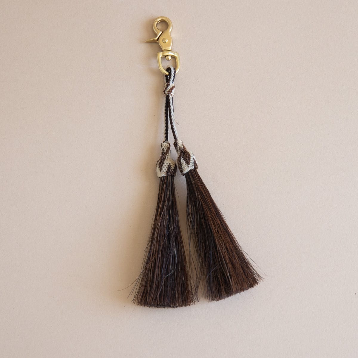 ONORA Keychains 2 Tassels Horse Hair Key Chain