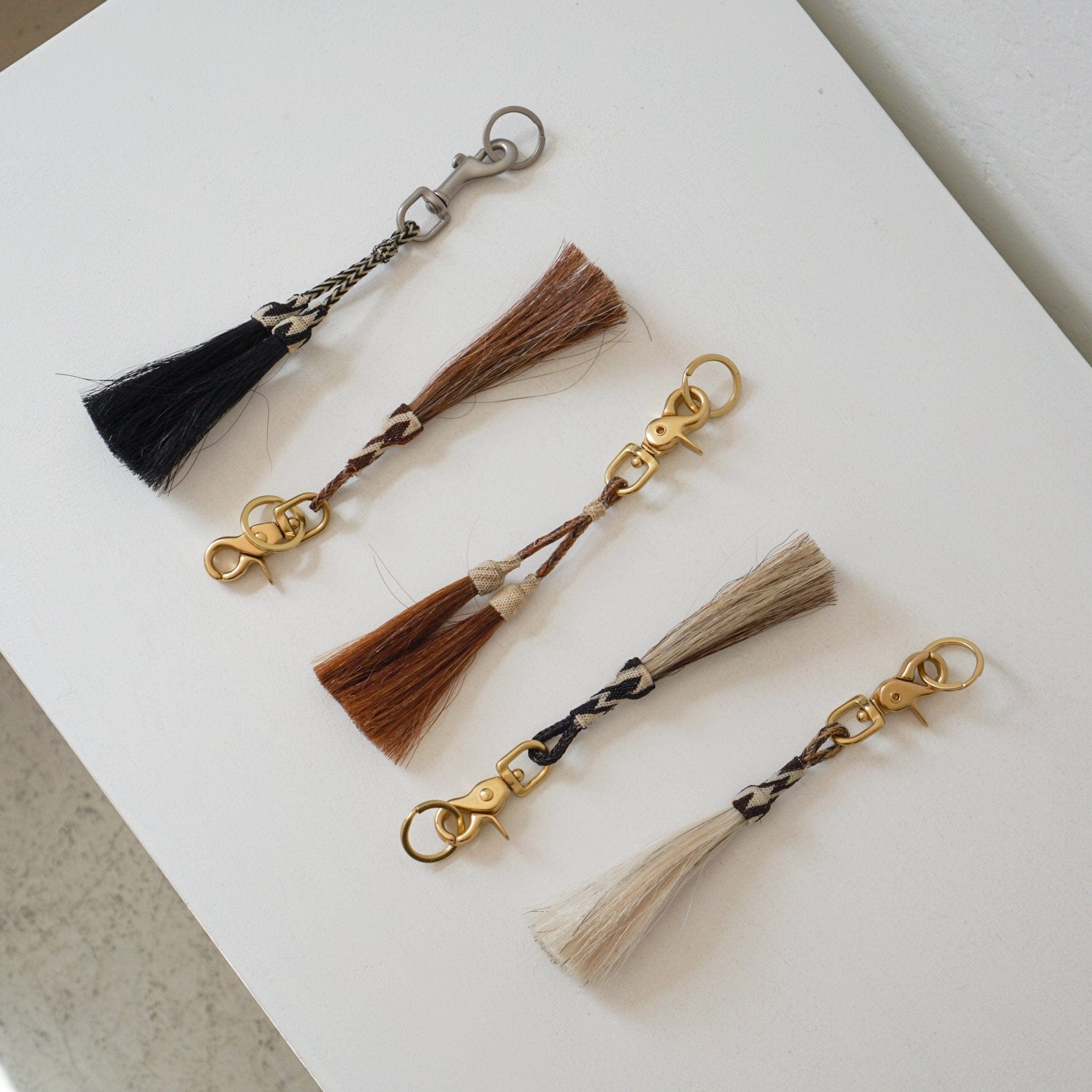 ONORA Keychains Horse Hair Key Chain