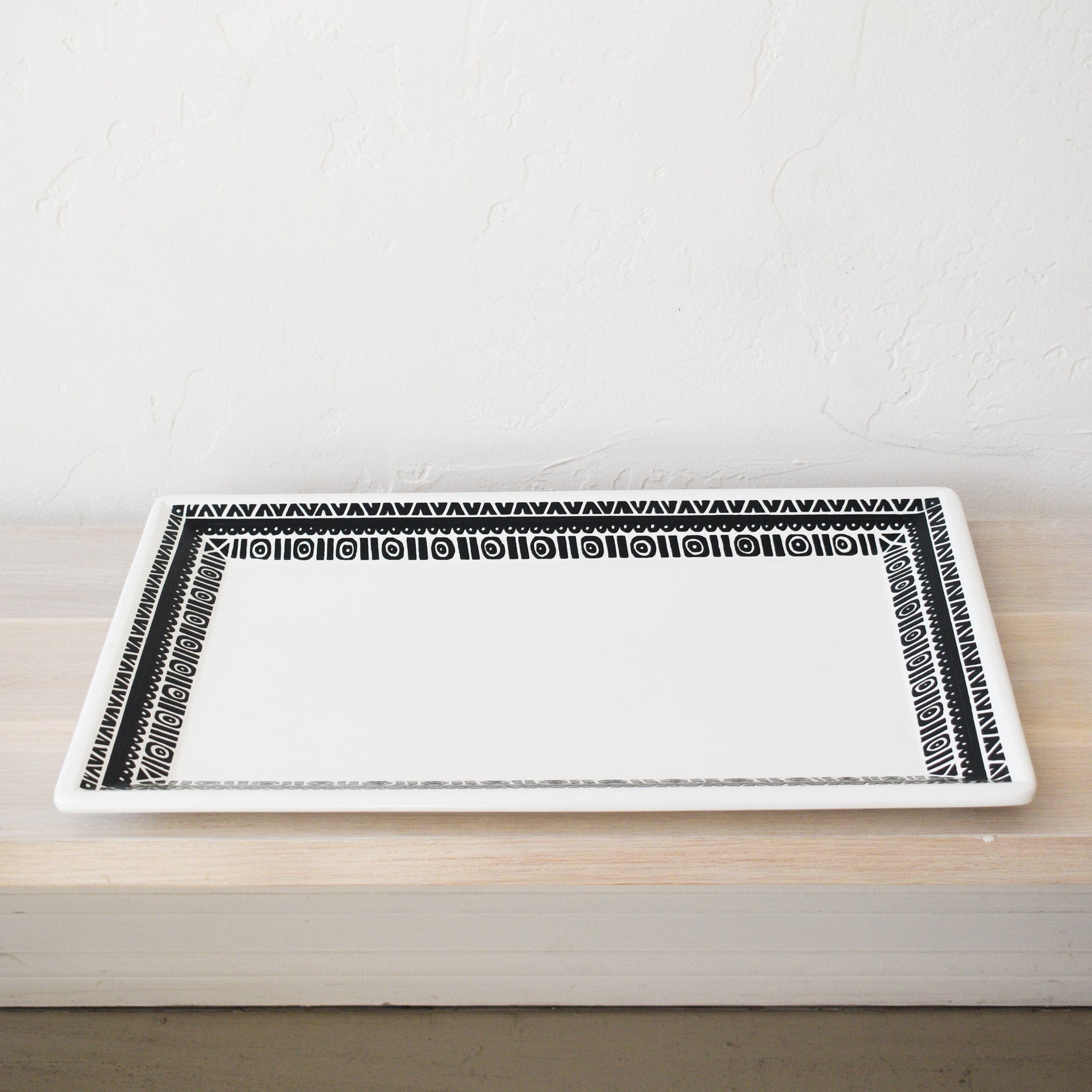 ONORA Trays + Catchalls Large, Wide Hand-Painted Tray