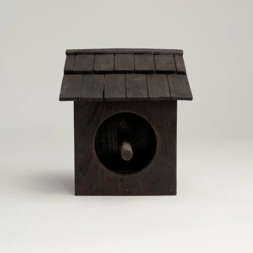 Orca Living Garden Tools + Objects Charred Cedar Birdhouse No. 1 | ORCA