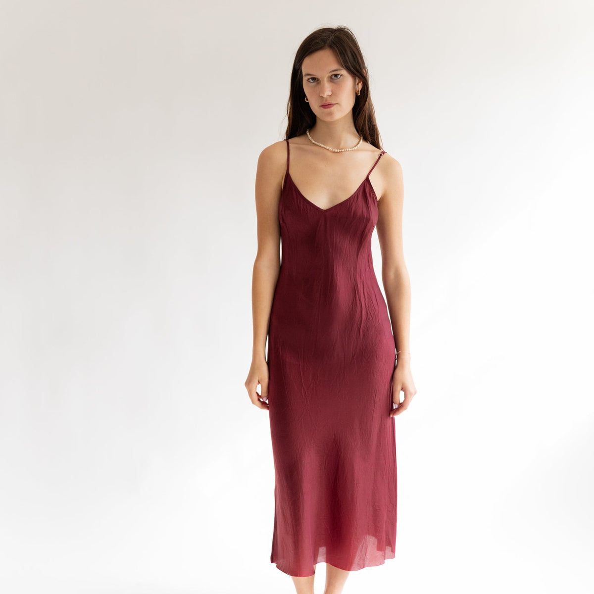 Bias Long Slip in Nude