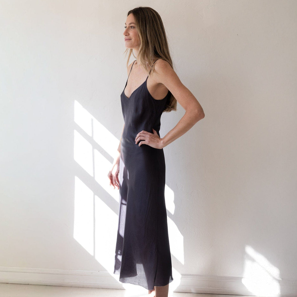 Bias Long Slip in Nude - Organic by John Patrick Nude / S