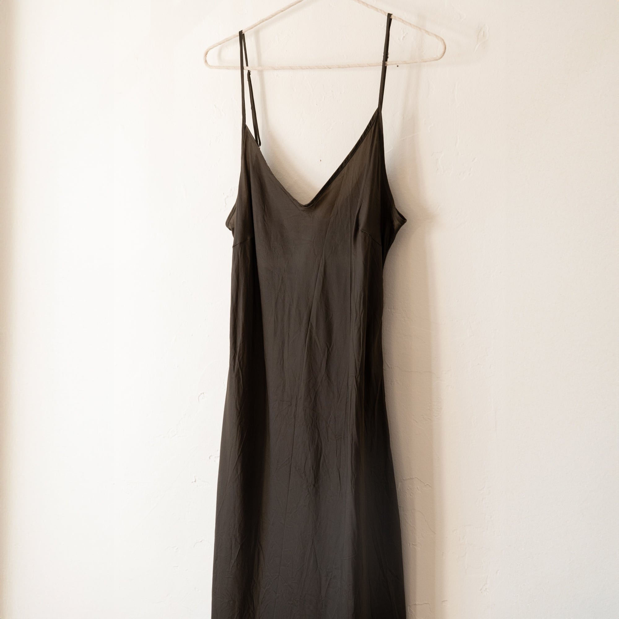 Organic John Patrick Dresses + Jumpsuits Slip Dress Calf Length in Forest