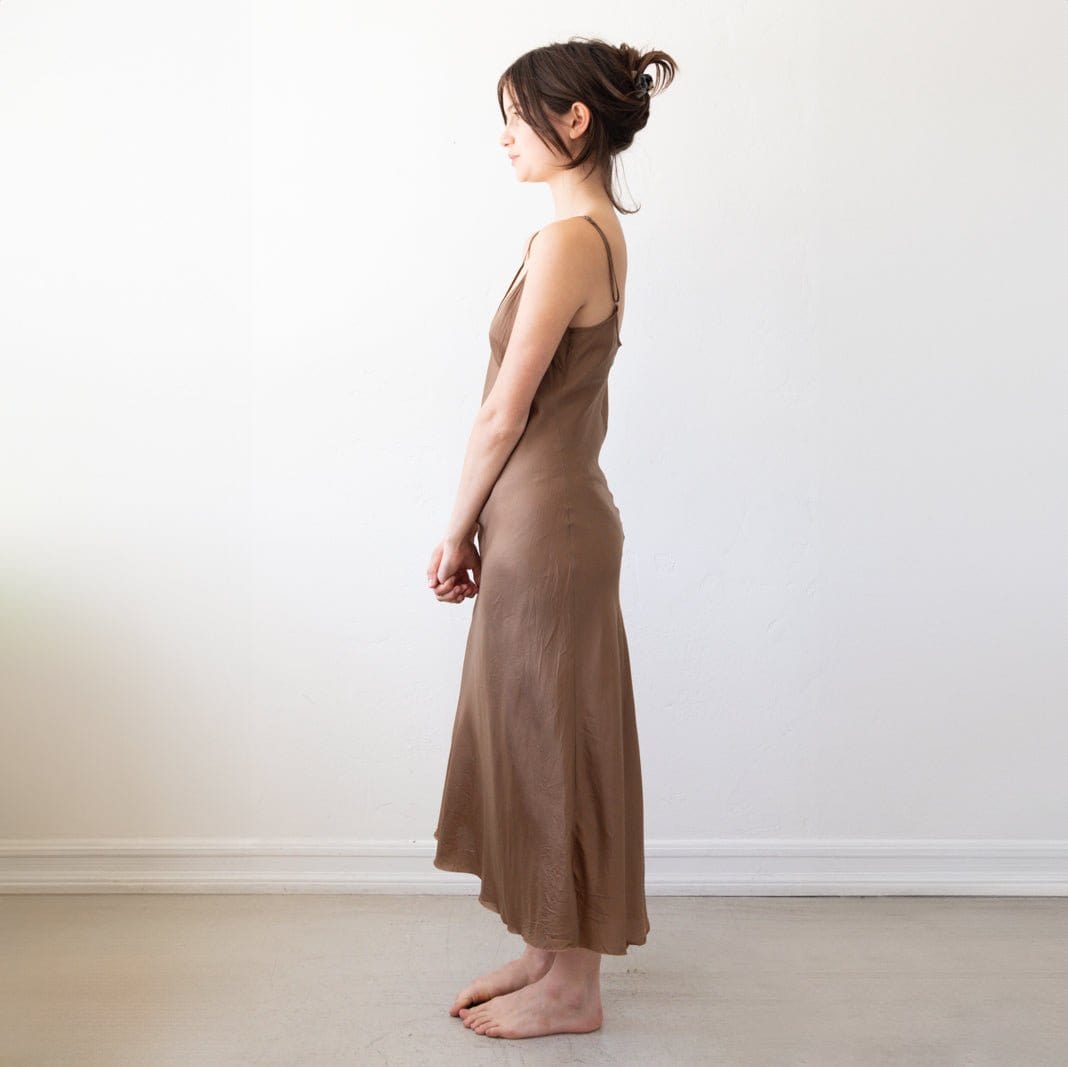 Organic John Patrick Dresses + Jumpsuits Slip Dress Calf Length in Umber by Organic by John Patrick