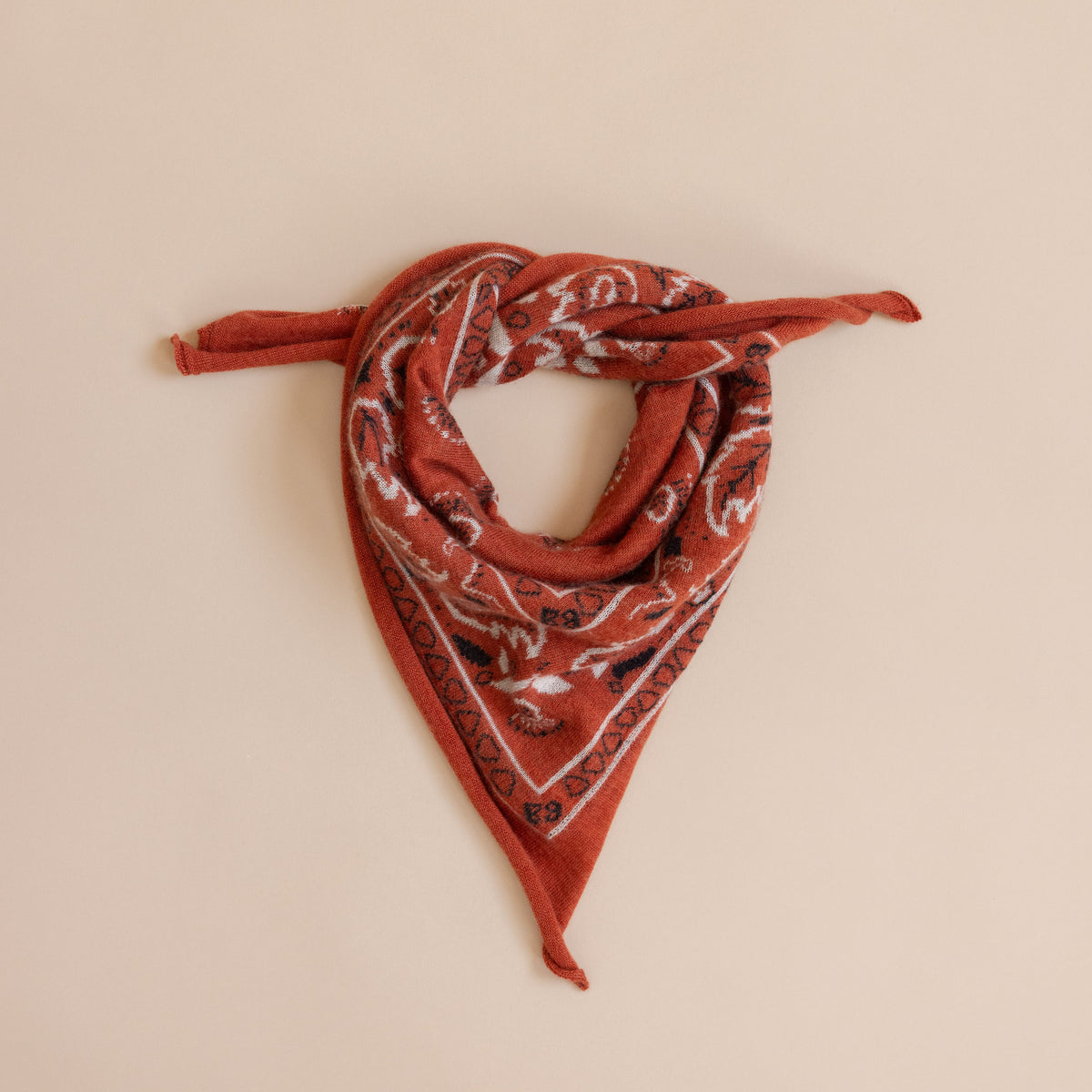 Organic John Patrick Scarves Apricot Cashmere Bandana by Organic John Patrick