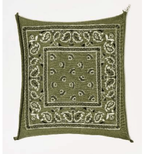 Organic John Patrick Scarves Bronze Green Cashmere Bandana by Organic by John Patrick