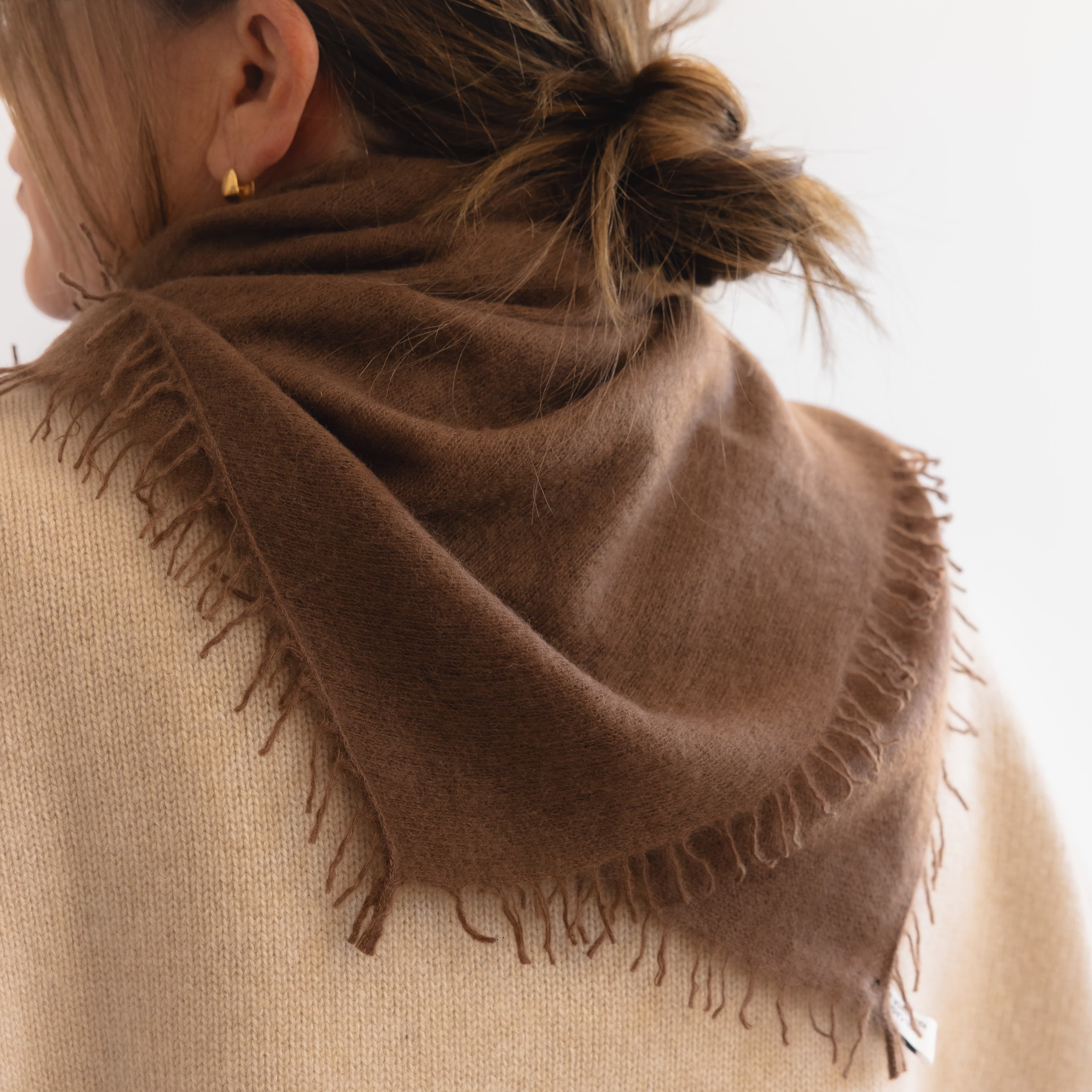 Organic John Patrick Scarves Cashmere Felted Triangle Scarf by Organic John Patrick