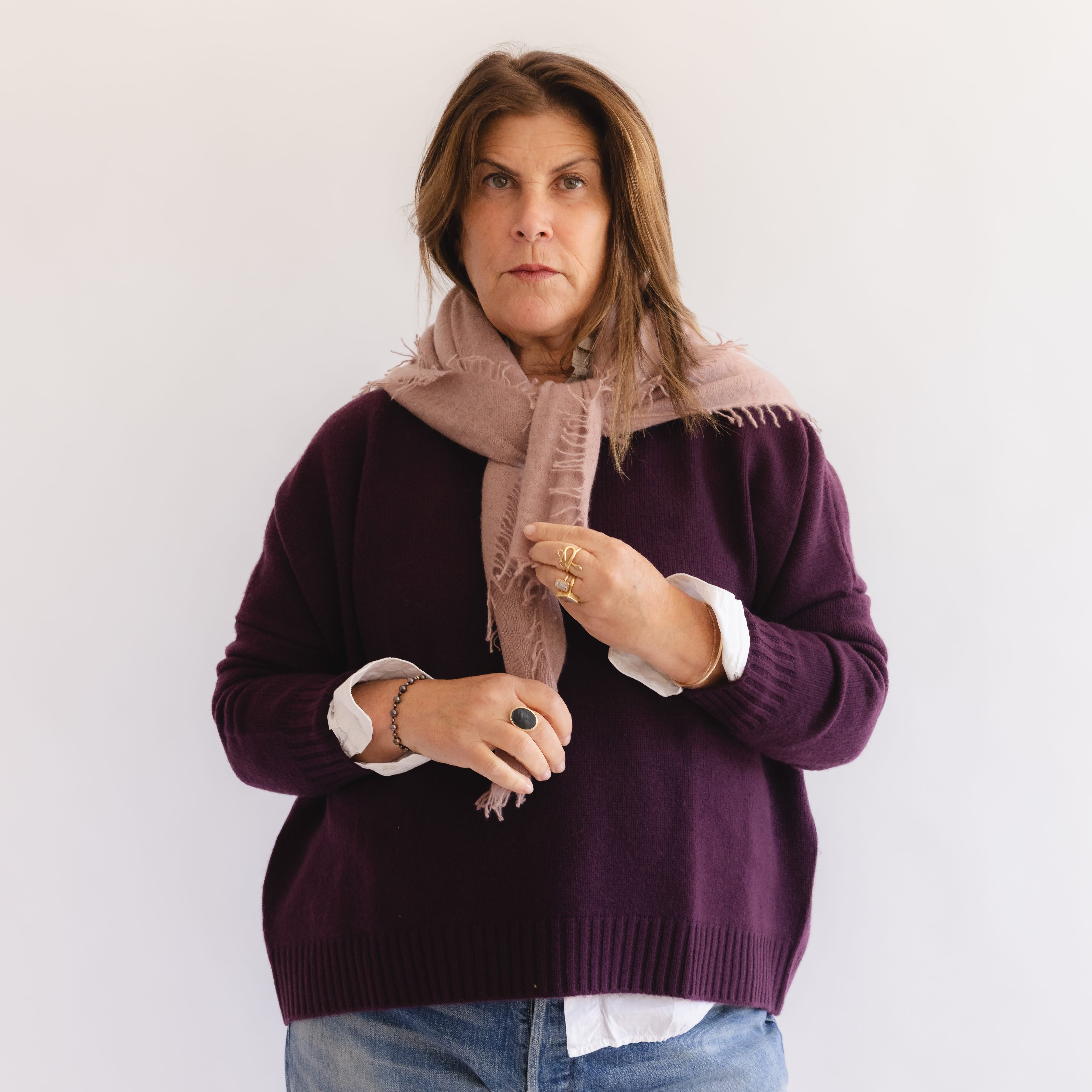 Organic John Patrick Scarves Cashmere Felted Triangle Scarf by Organic John Patrick