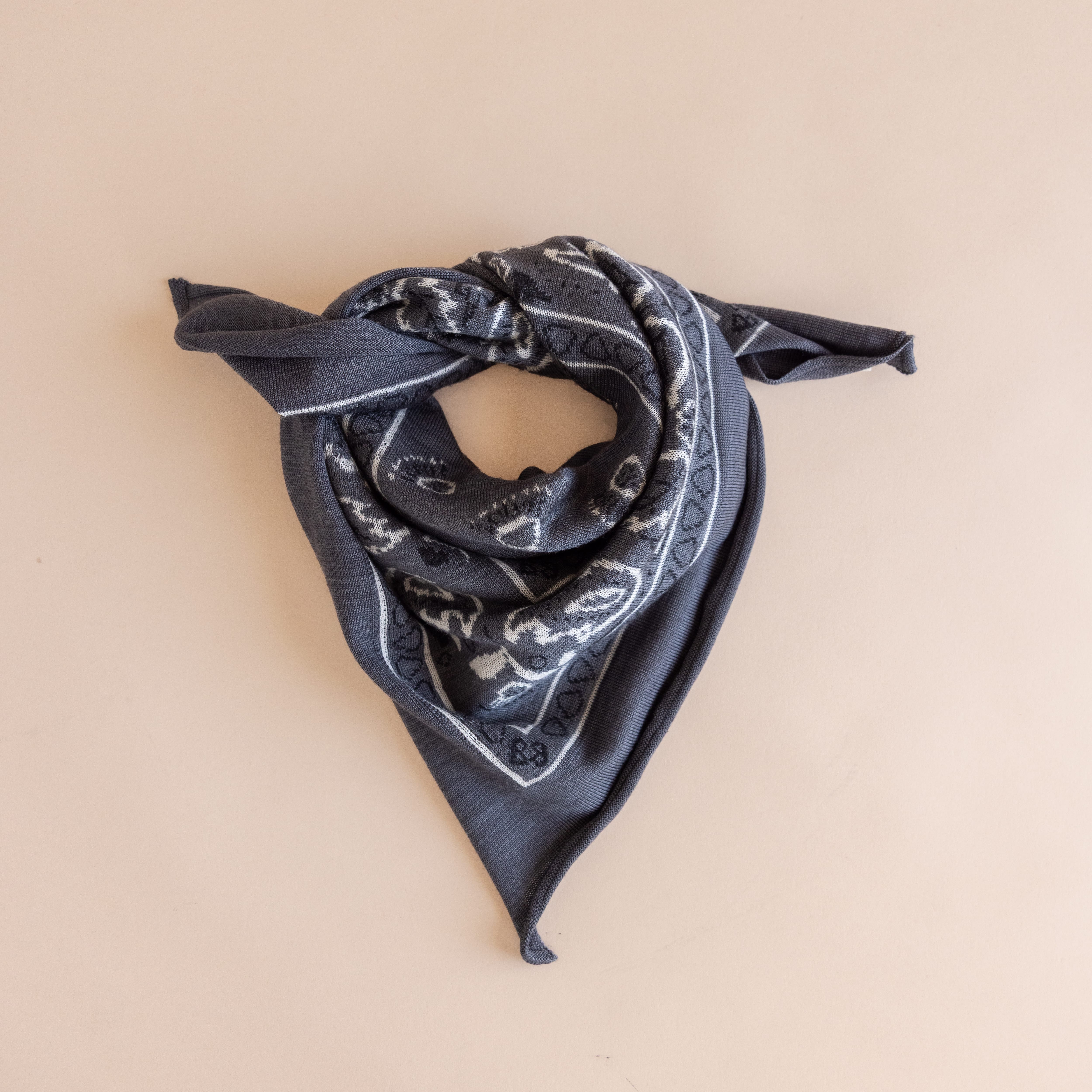 Organic John Patrick Scarves Charcoal Cashmere Bandana by Organic John Patrick