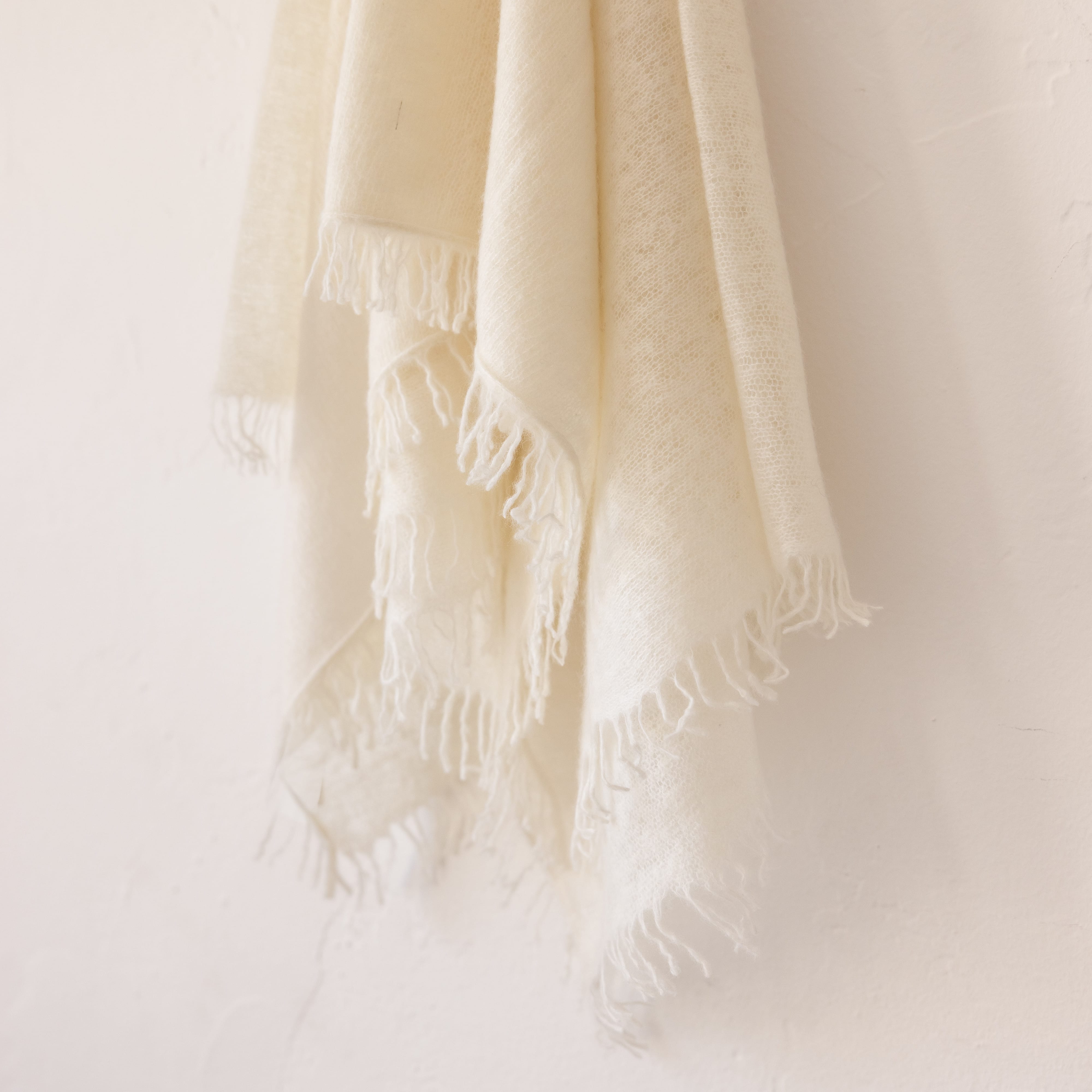 Organic John Patrick Scarves Cloud Dancer Cashmere Felted Triangle Scarf by Organic John Patrick