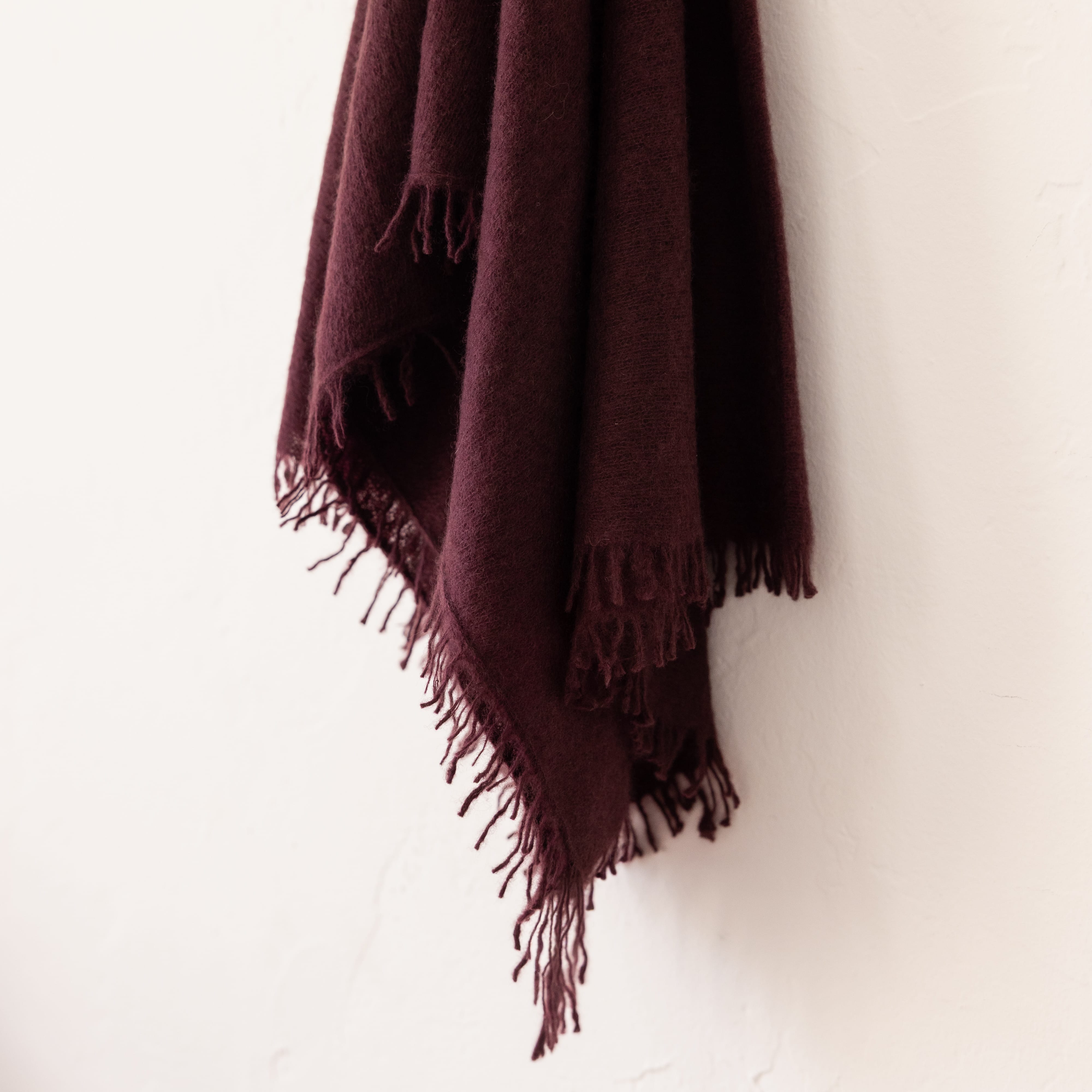 Organic John Patrick Scarves Fig Cashmere Felted Triangle Scarf by Organic John Patrick