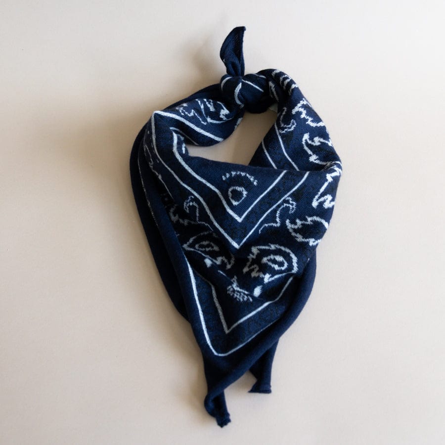 Organic John Patrick Scarves Navy Cashmere Bandana by Organic by John Patrick