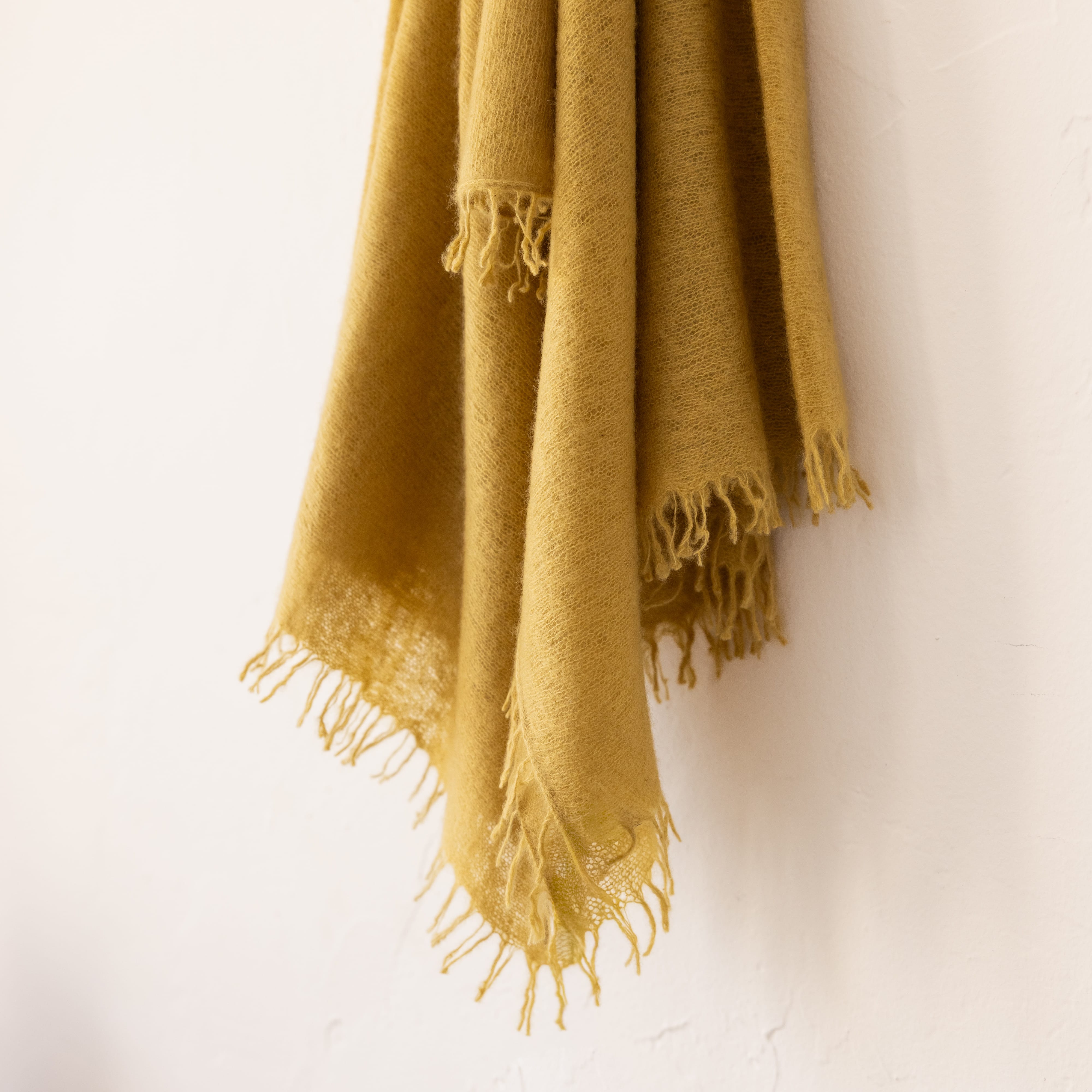 Organic John Patrick Scarves Olivenite Cashmere Felted Triangle Scarf by Organic John Patrick