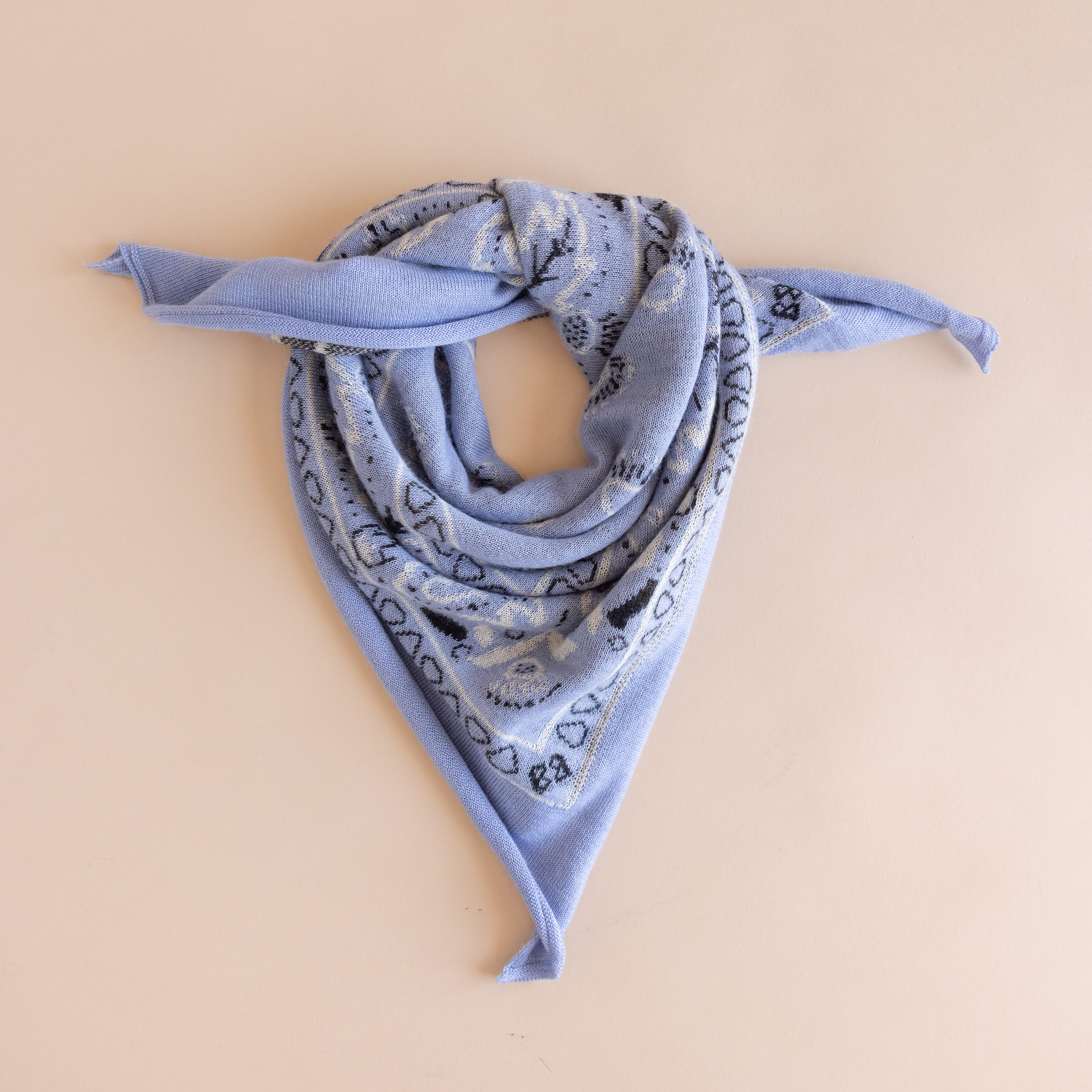 Organic John Patrick Scarves Sky Cashmere Bandana by Organic John Patrick